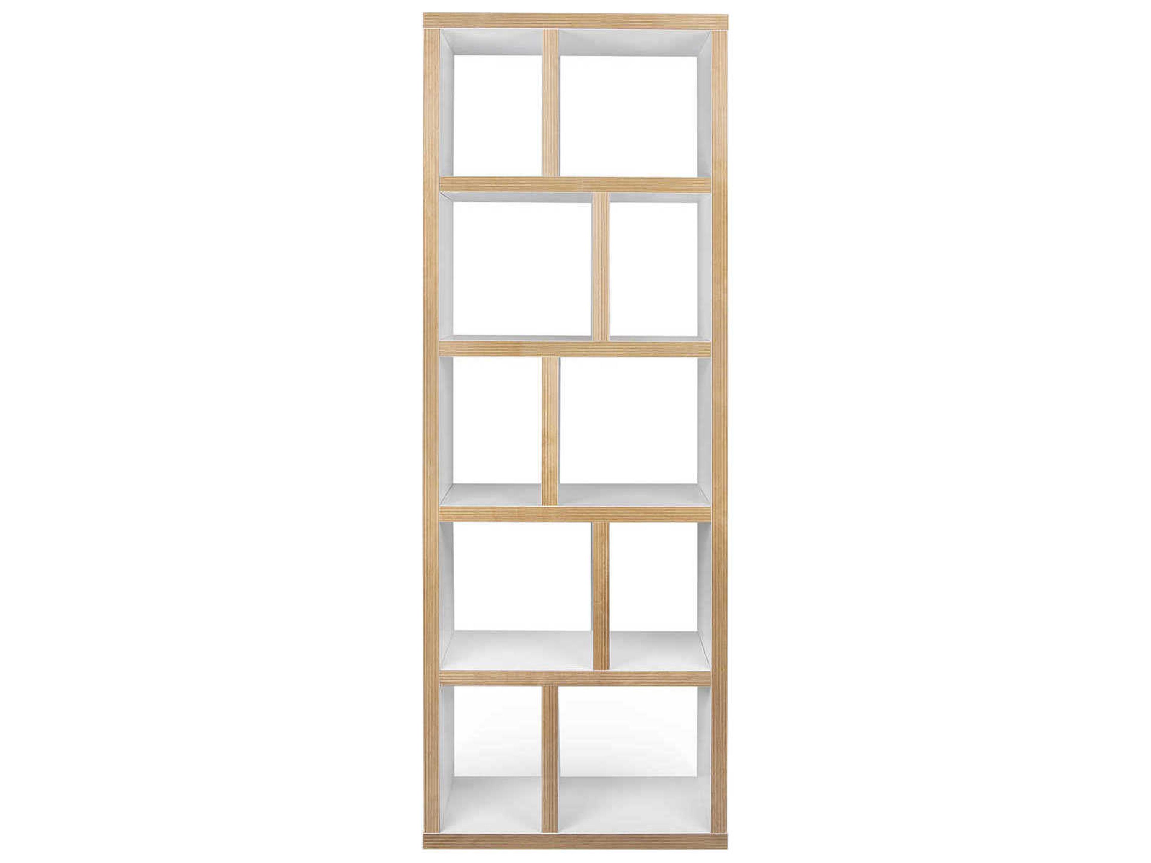 TemaHome Berlin Pure White Plywood Bookcase