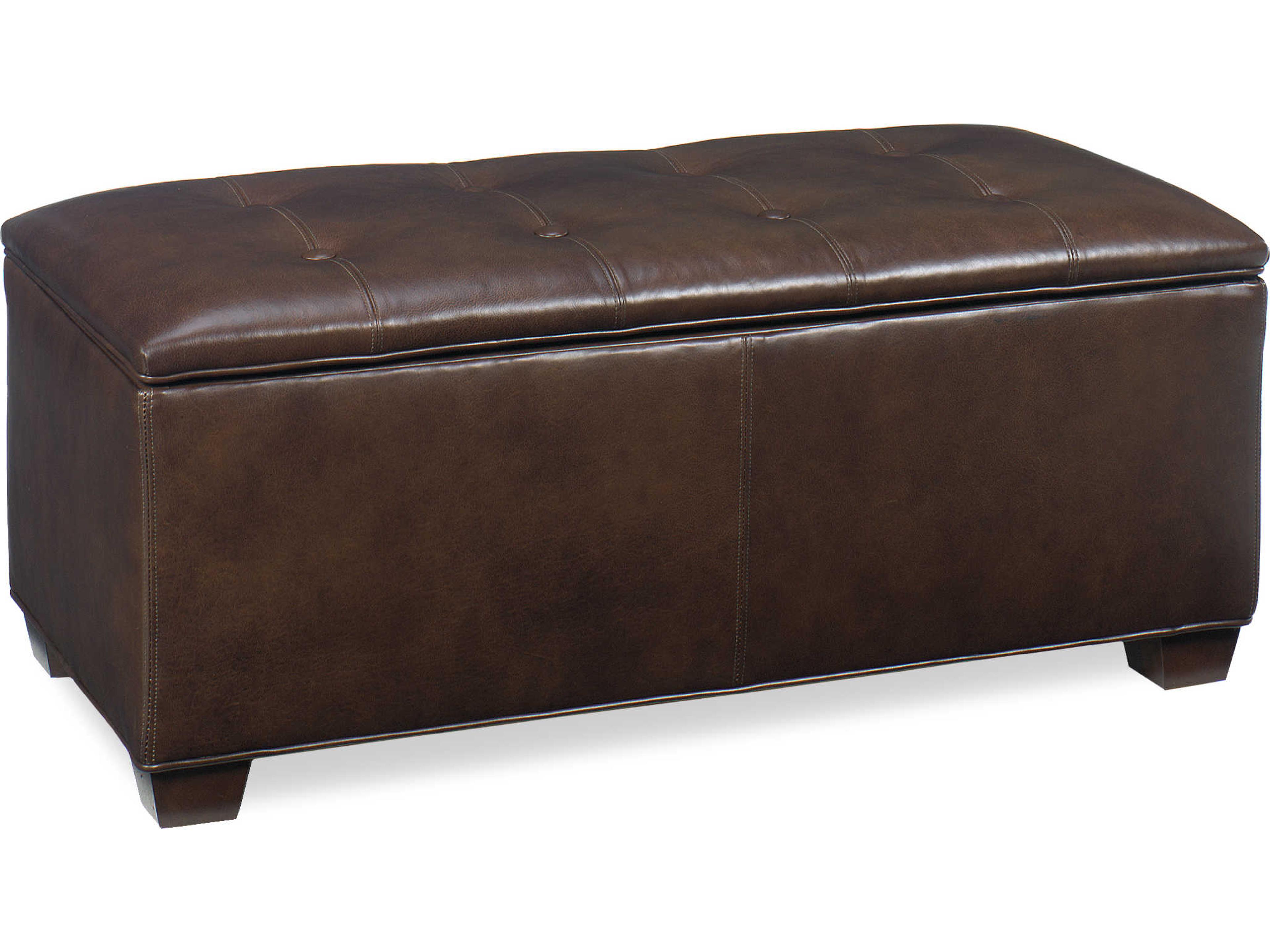 Temple Dane Leather Ottoman