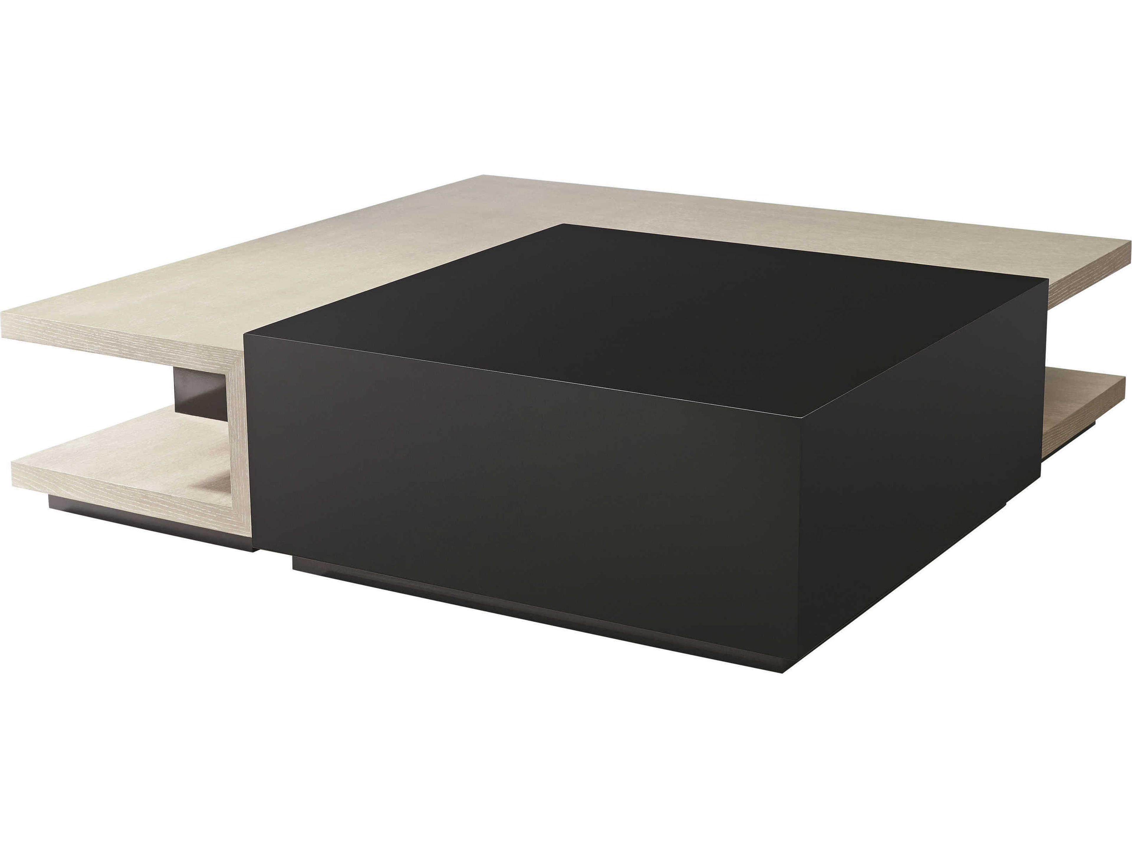 Theodore Alexander The Michael Berman Rectangular Wood Oak Cava Lacquer Coffee Table