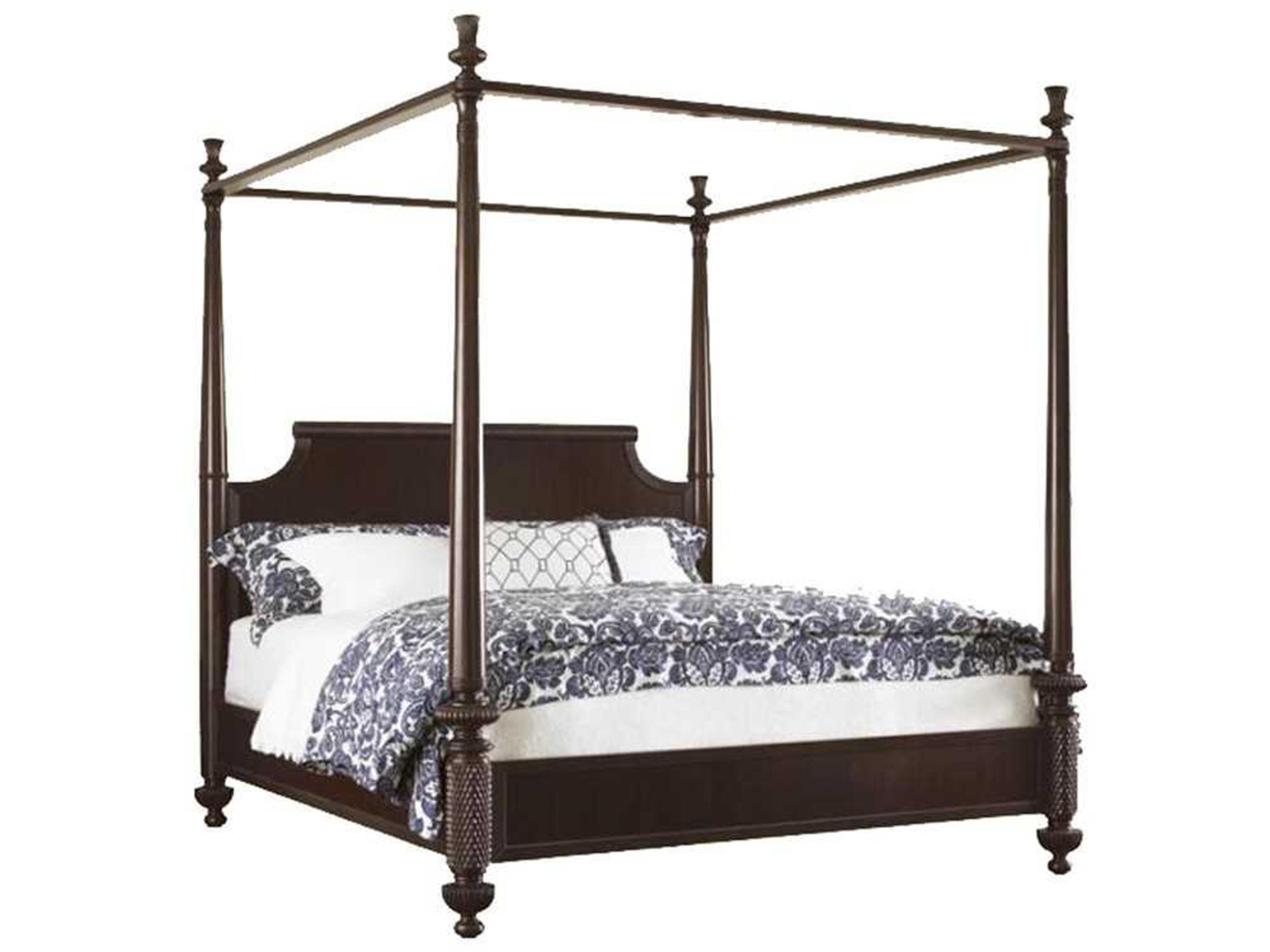 Tommy Bahama Royal Kahala Diamond Head Wood Queen Poster Bed