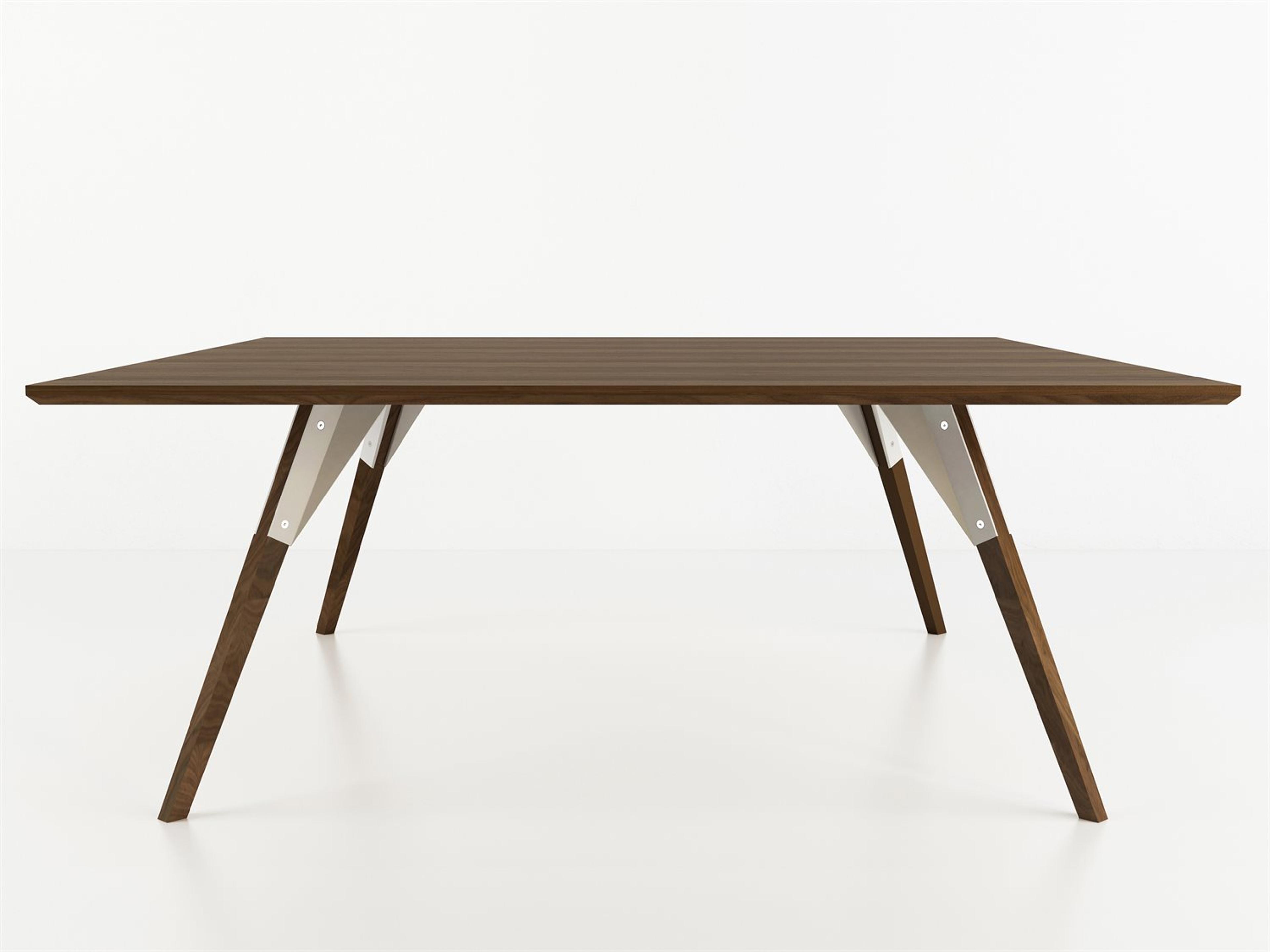 Tronk Design Clarke Collection Square Wood White Coffee Table