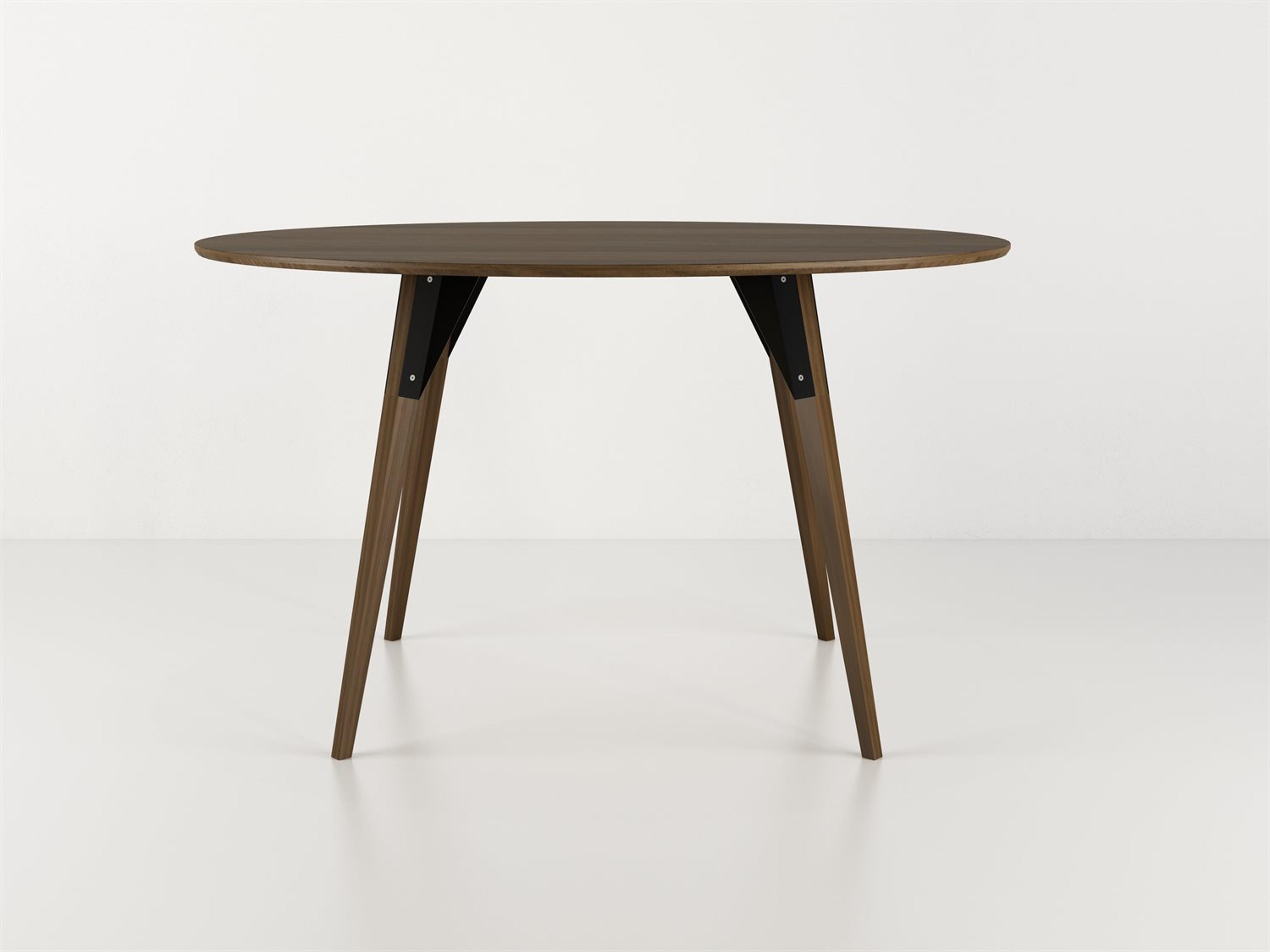 Tronk Design Clarke Collection Oval Wood Black Dining Table