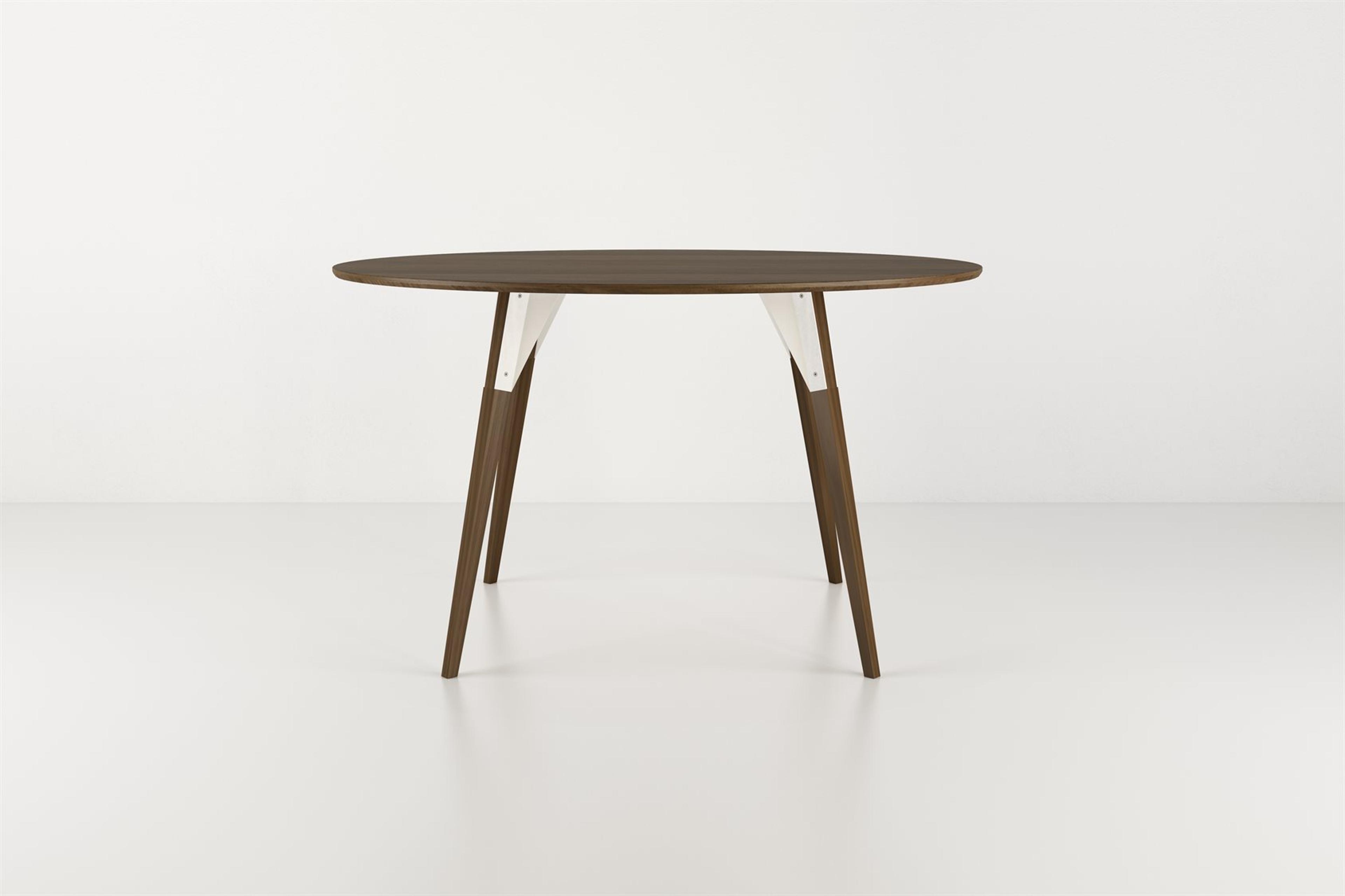 Tronk Design Clarke Collection Oval Wood White Dining Table