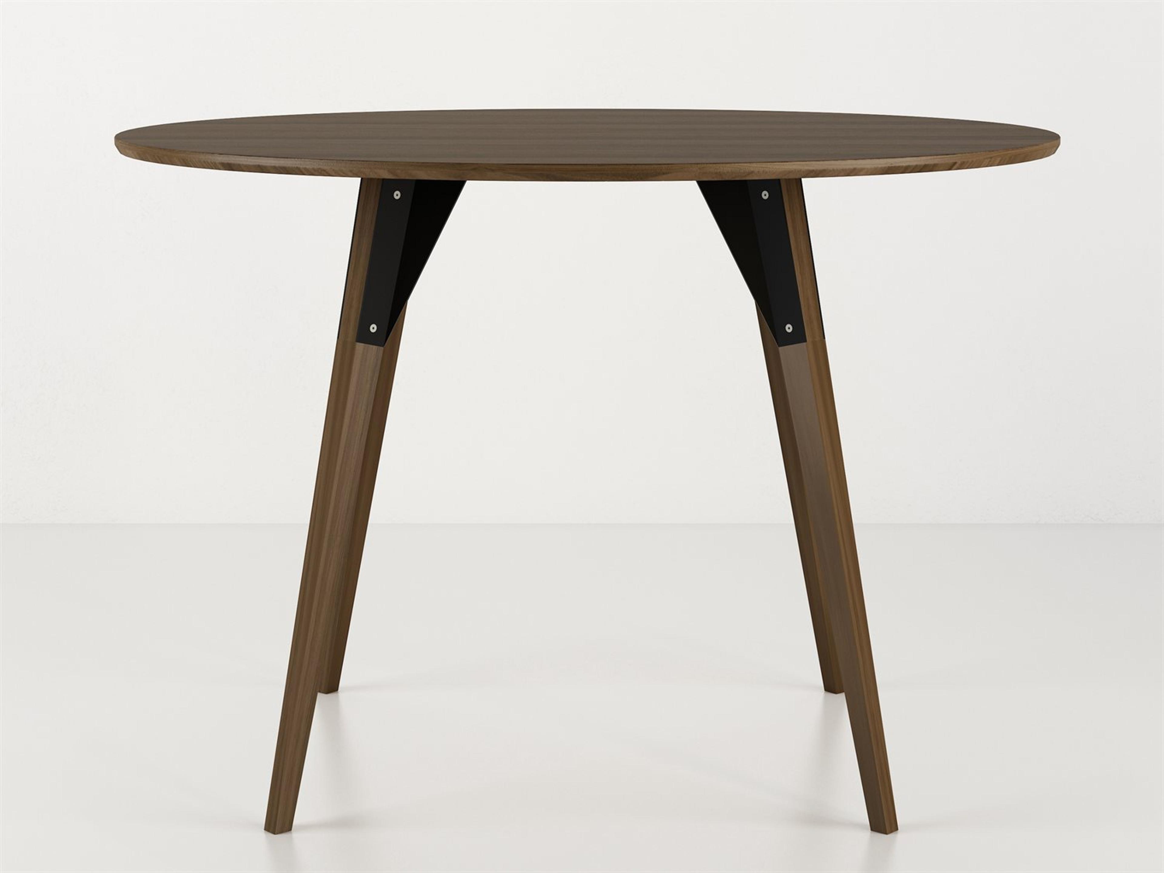 Tronk Design Clarke Collection Oval Wood Black Dining Table