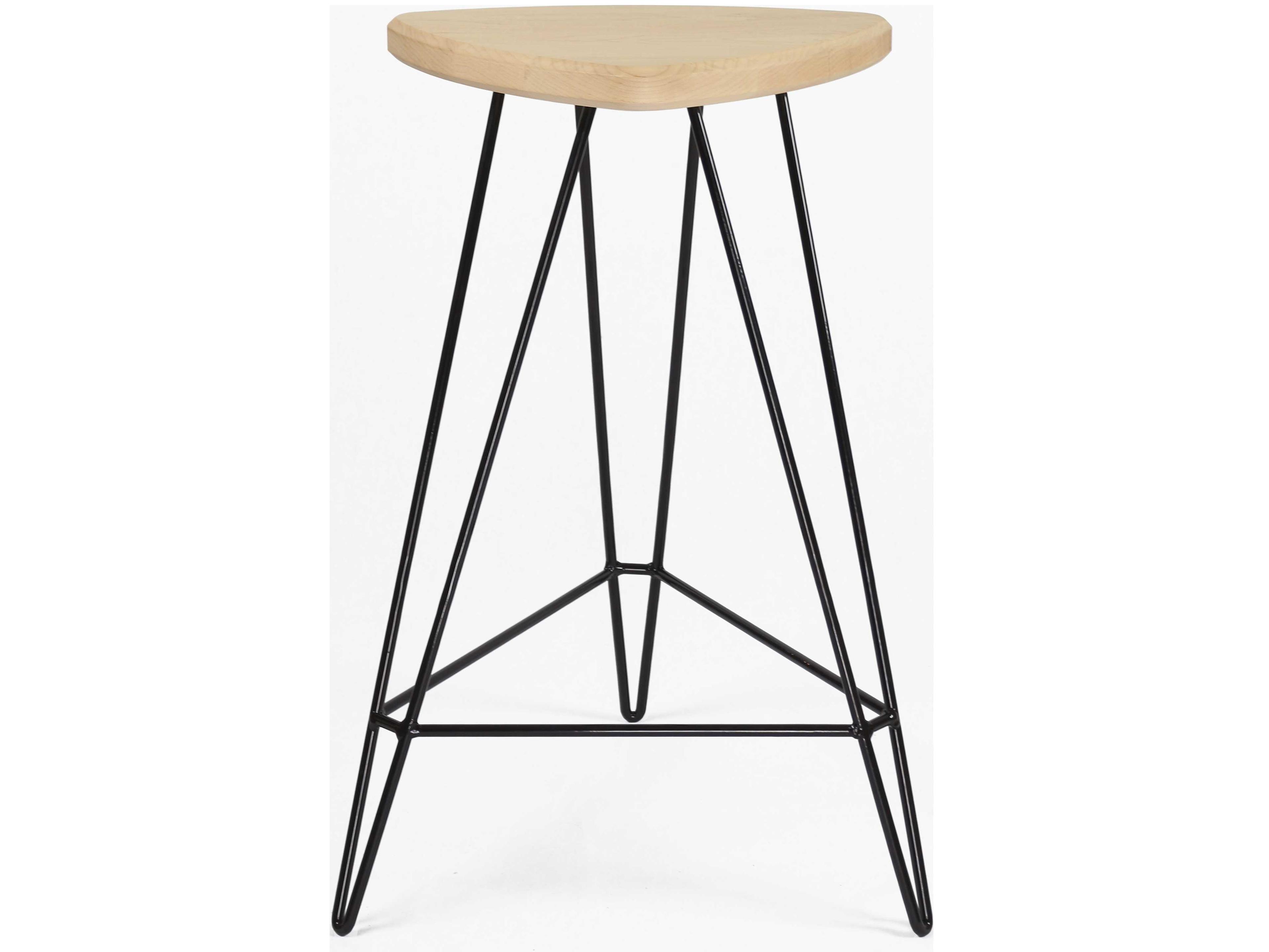 Tronk Design Madison Maple Wood Counter Stool