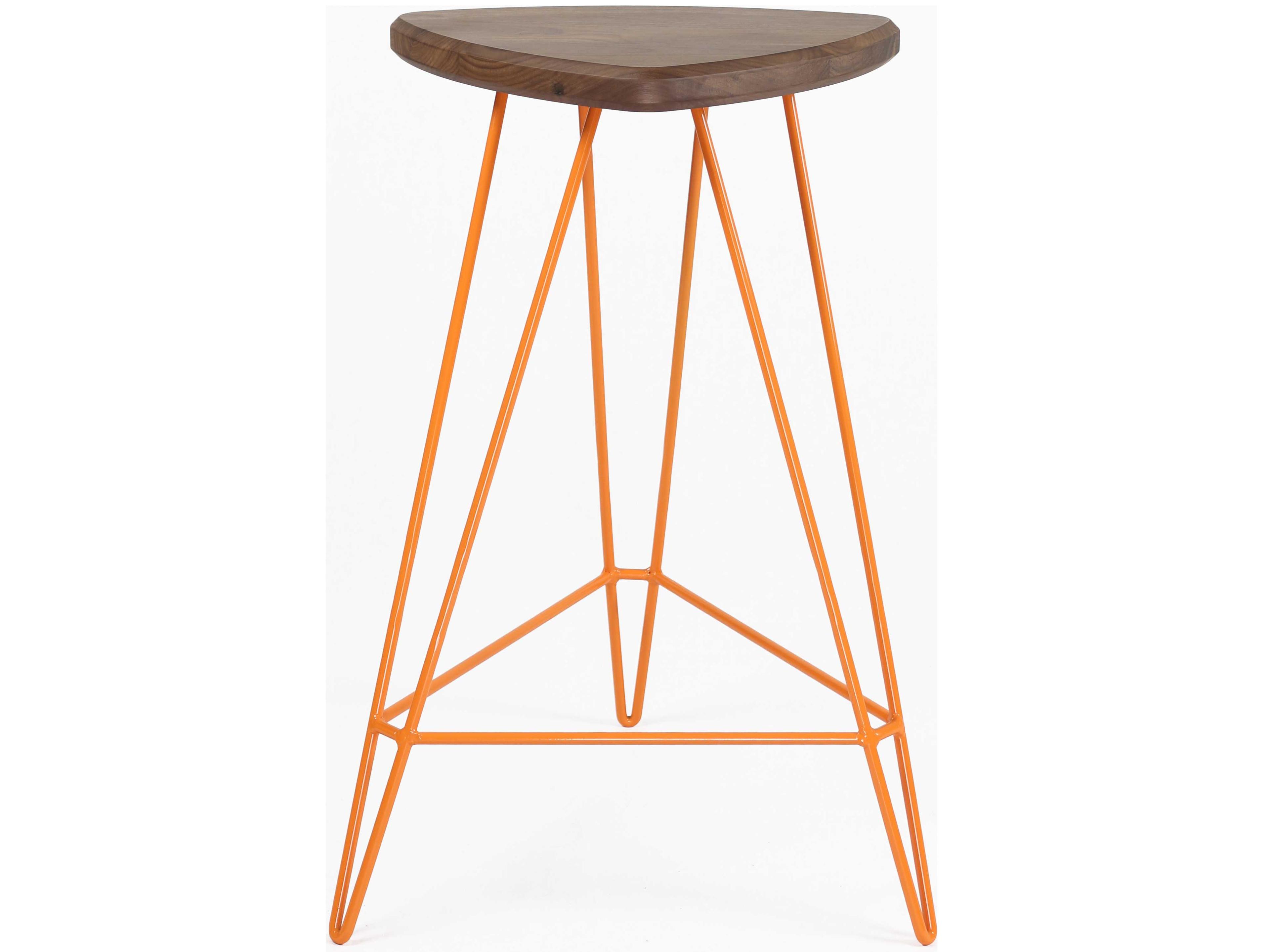 Tronk Design Madison Walnut Wood Counter Stool