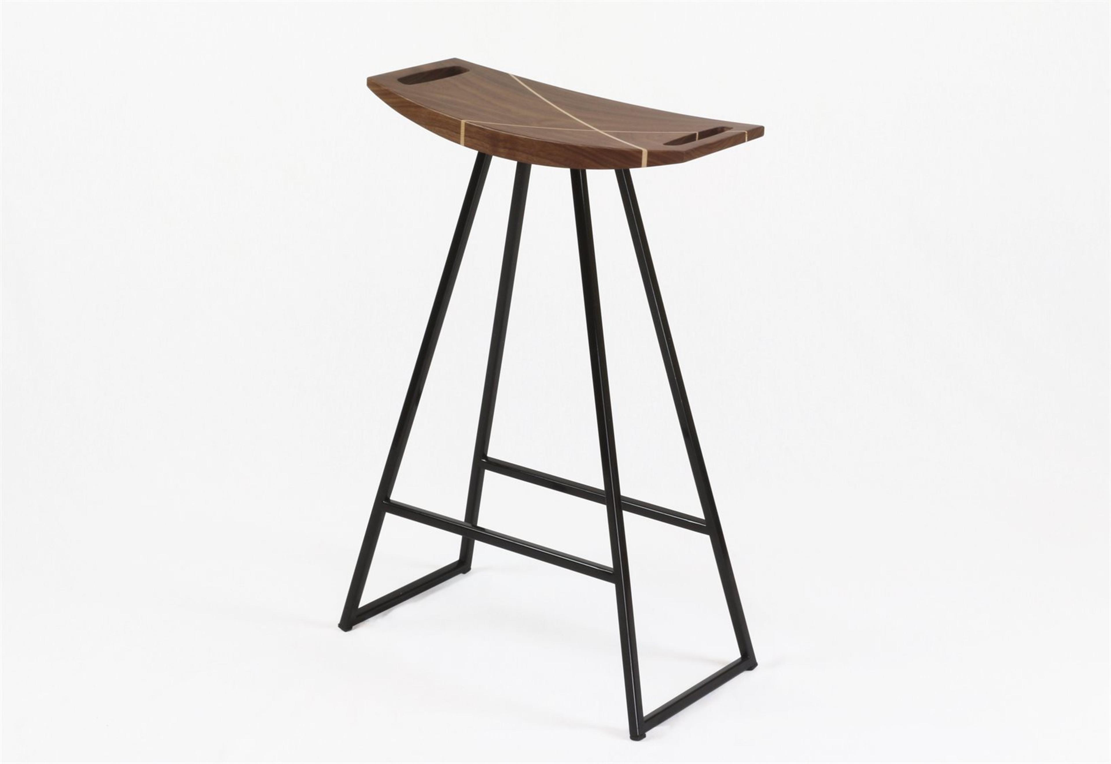 Tronk Design Robert Walnut Wood Counter Stool