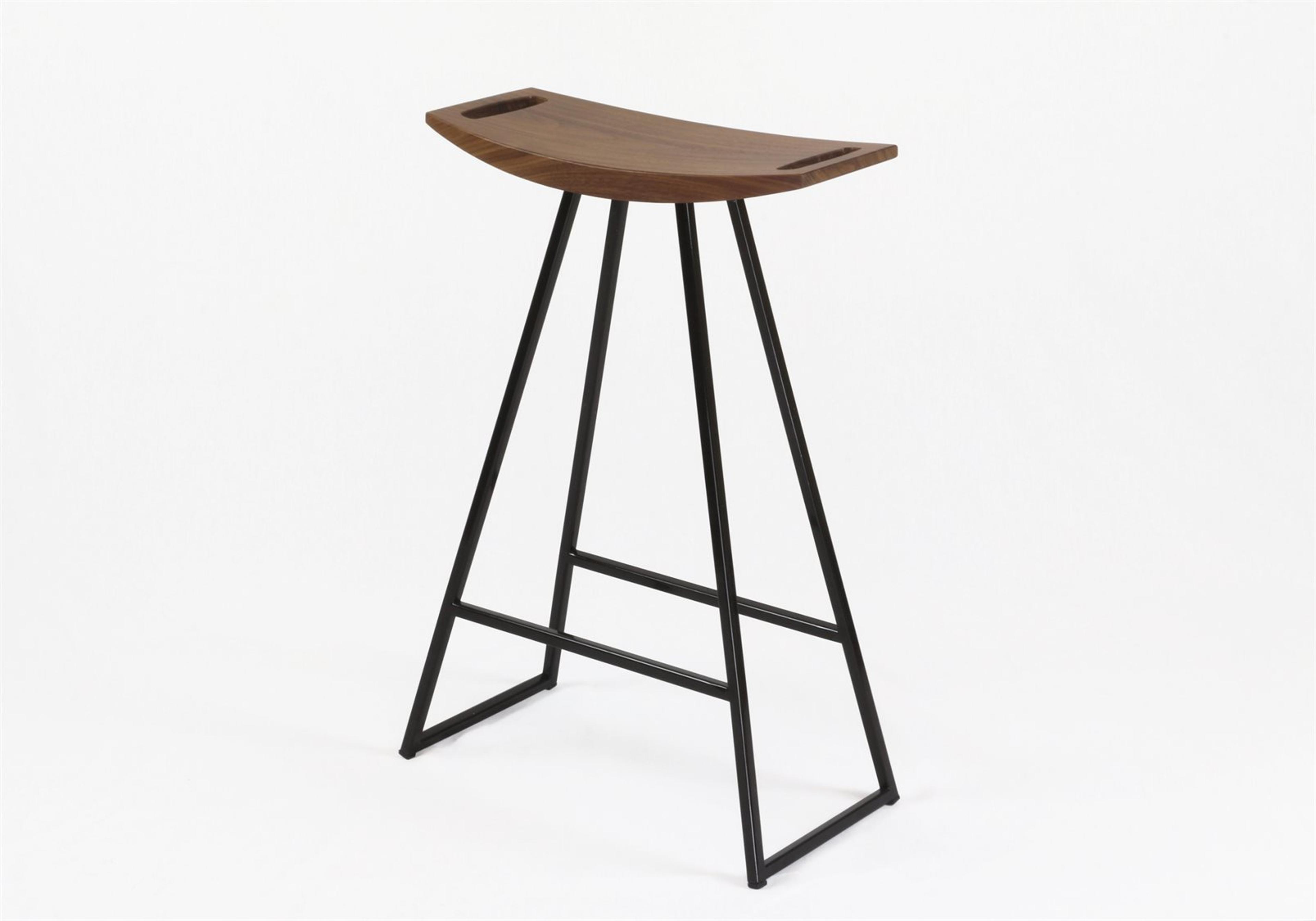 Tronk Design Robert Walnut Wood Counter Stool