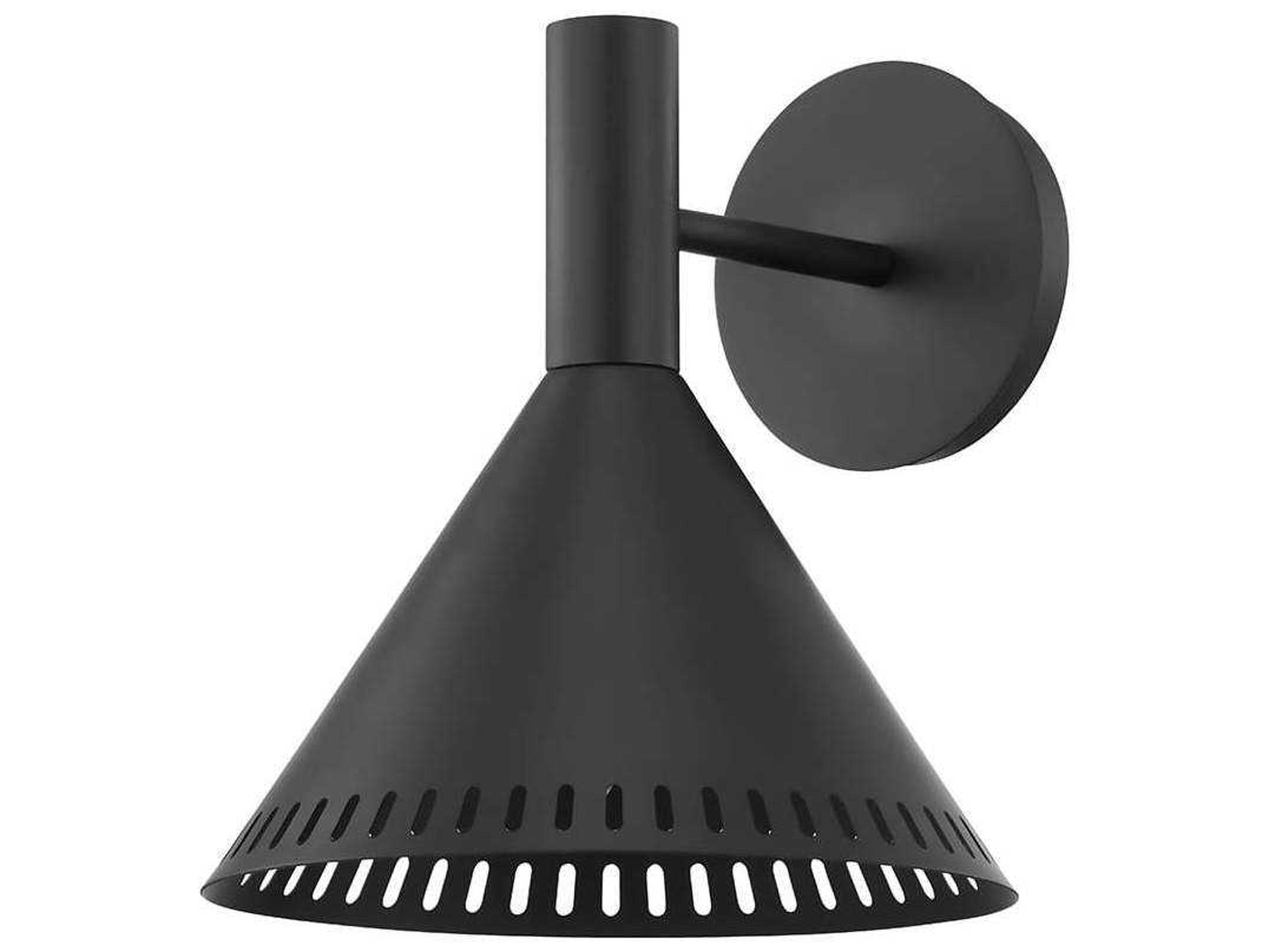 Troy Lighting Atticus 1-Light Satin Black Wall Sconce