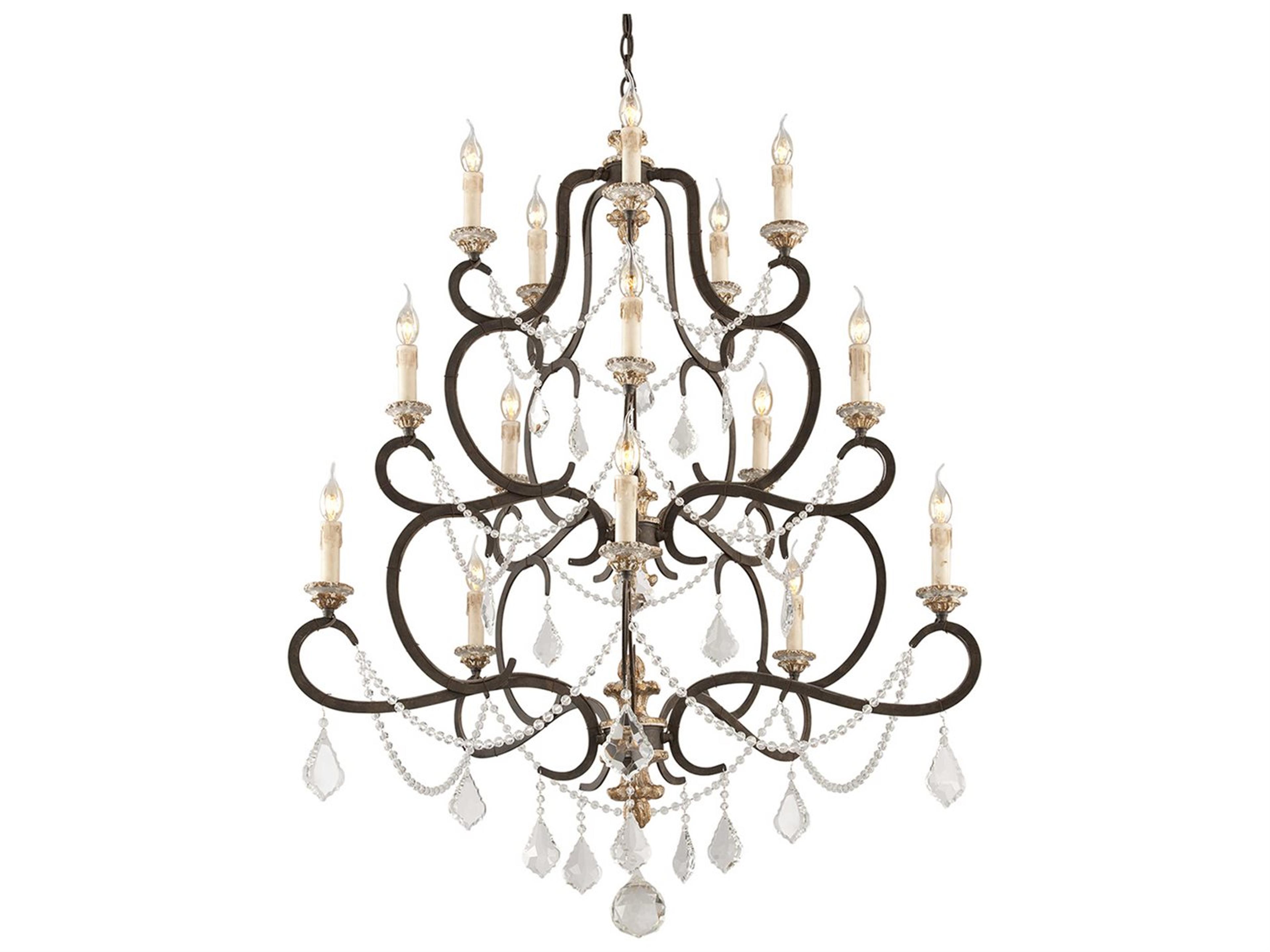 Troy Lighting Bordeaux 1-Light5 Parisian Bronze Traditional Candelabra Chandelier