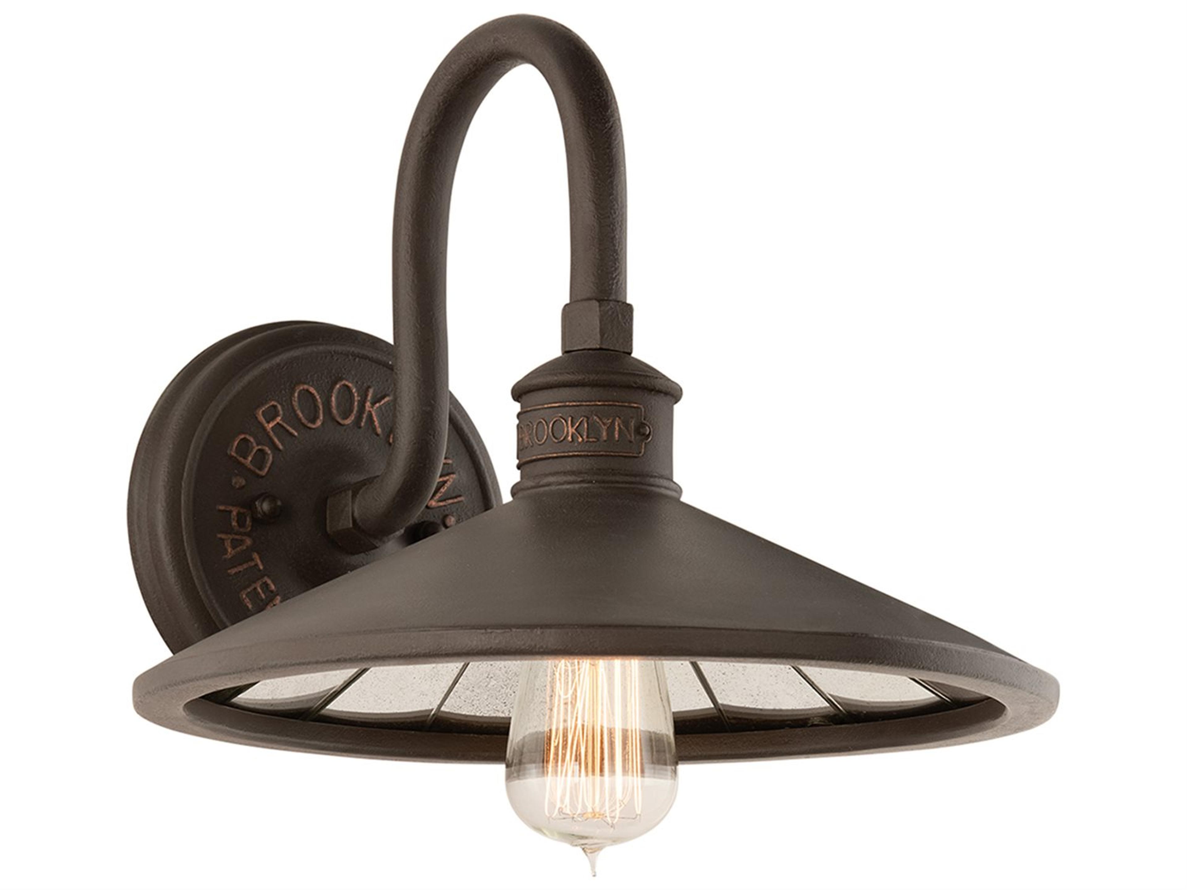 Troy Lighting Brooklyn 1-Light Bronze Wall Sconce
