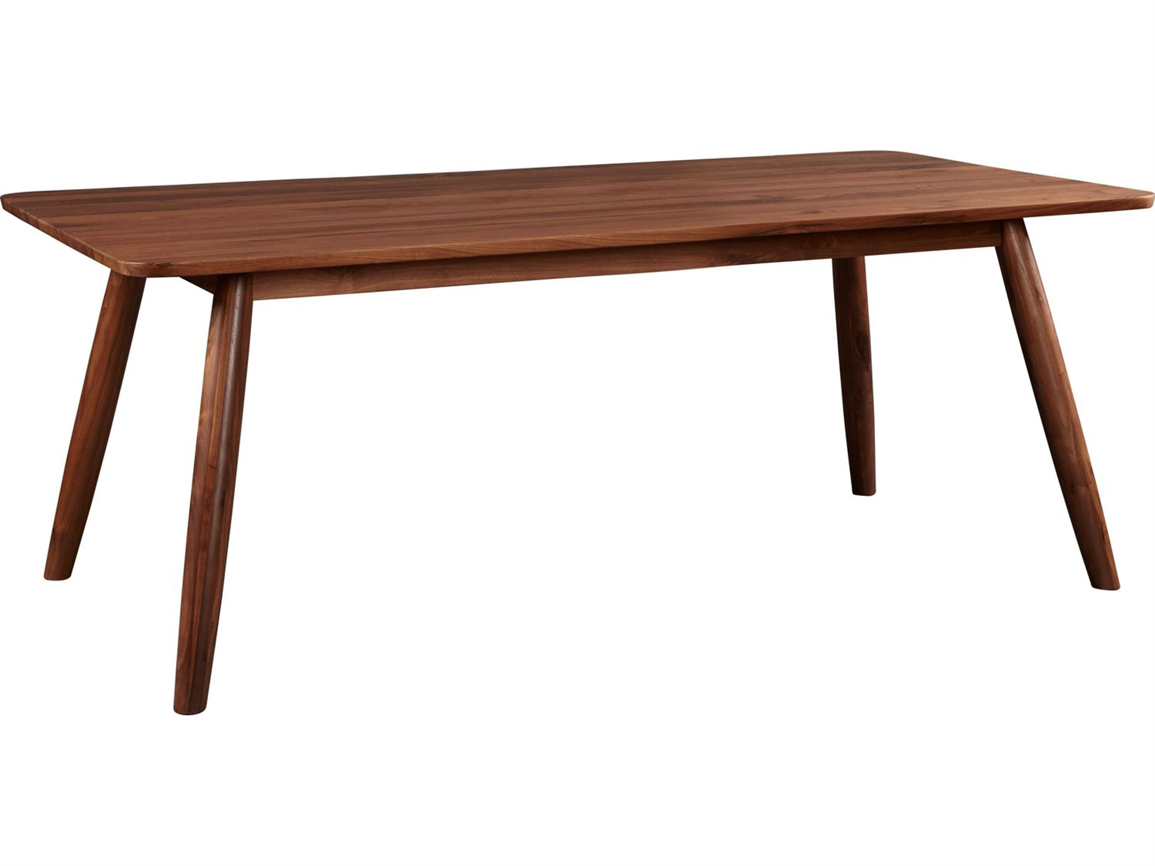 Unique Furniture Tahoe Rectangular Wood Walnut Dining Table