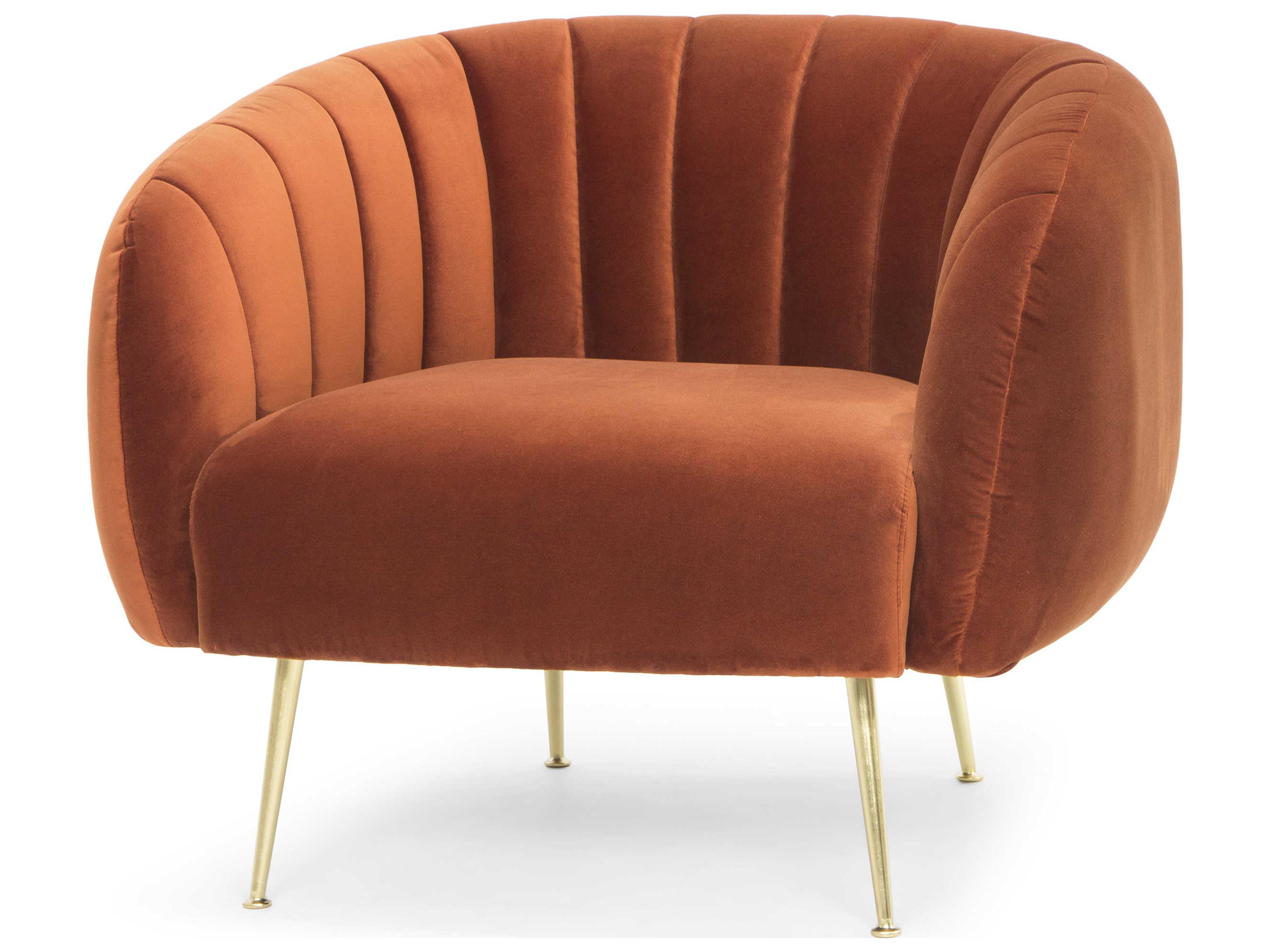 Urbia Metro Orange Fabric Accent Chair