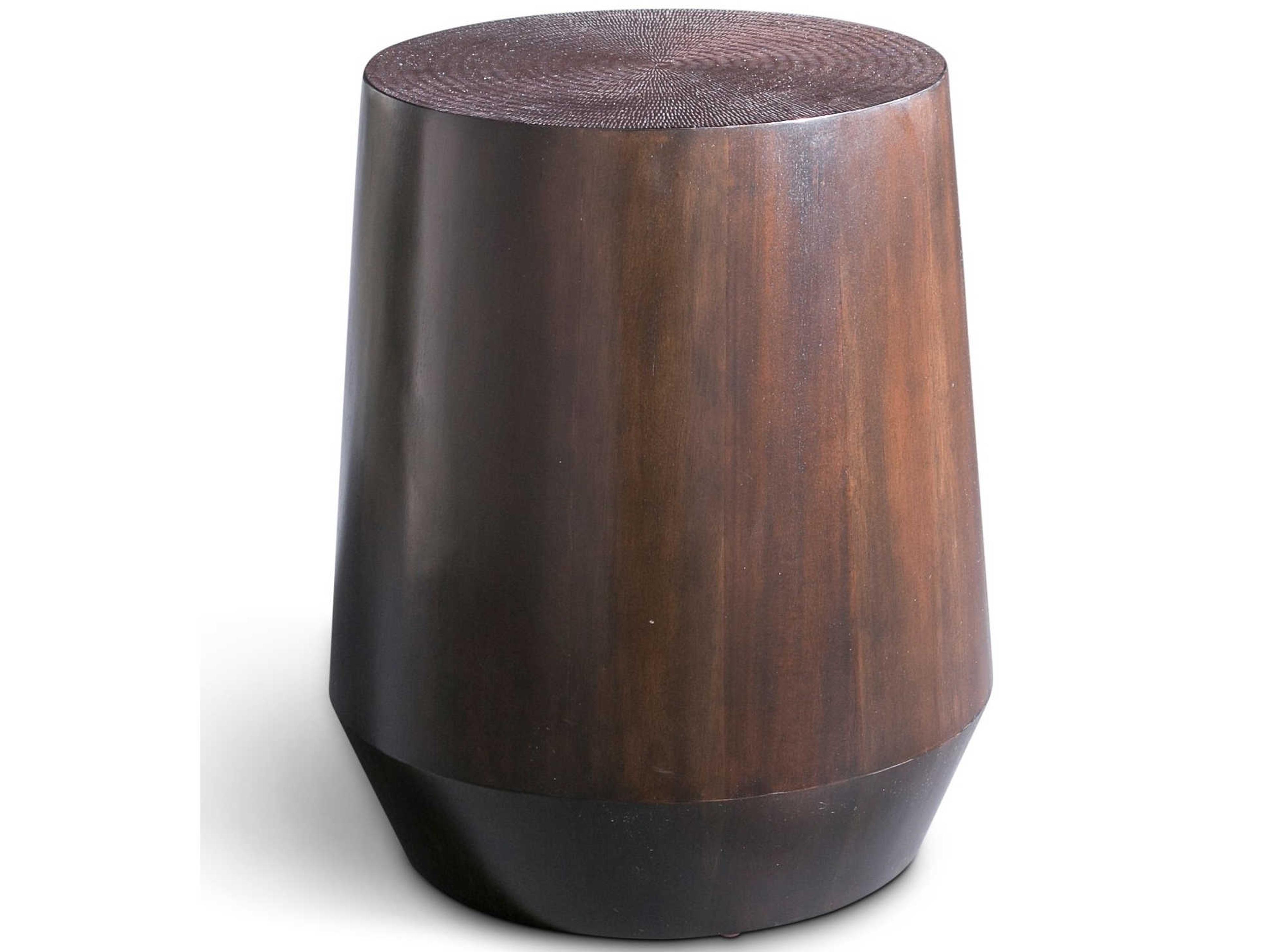 Urbia Ie Series Round Wood Espresso End Table