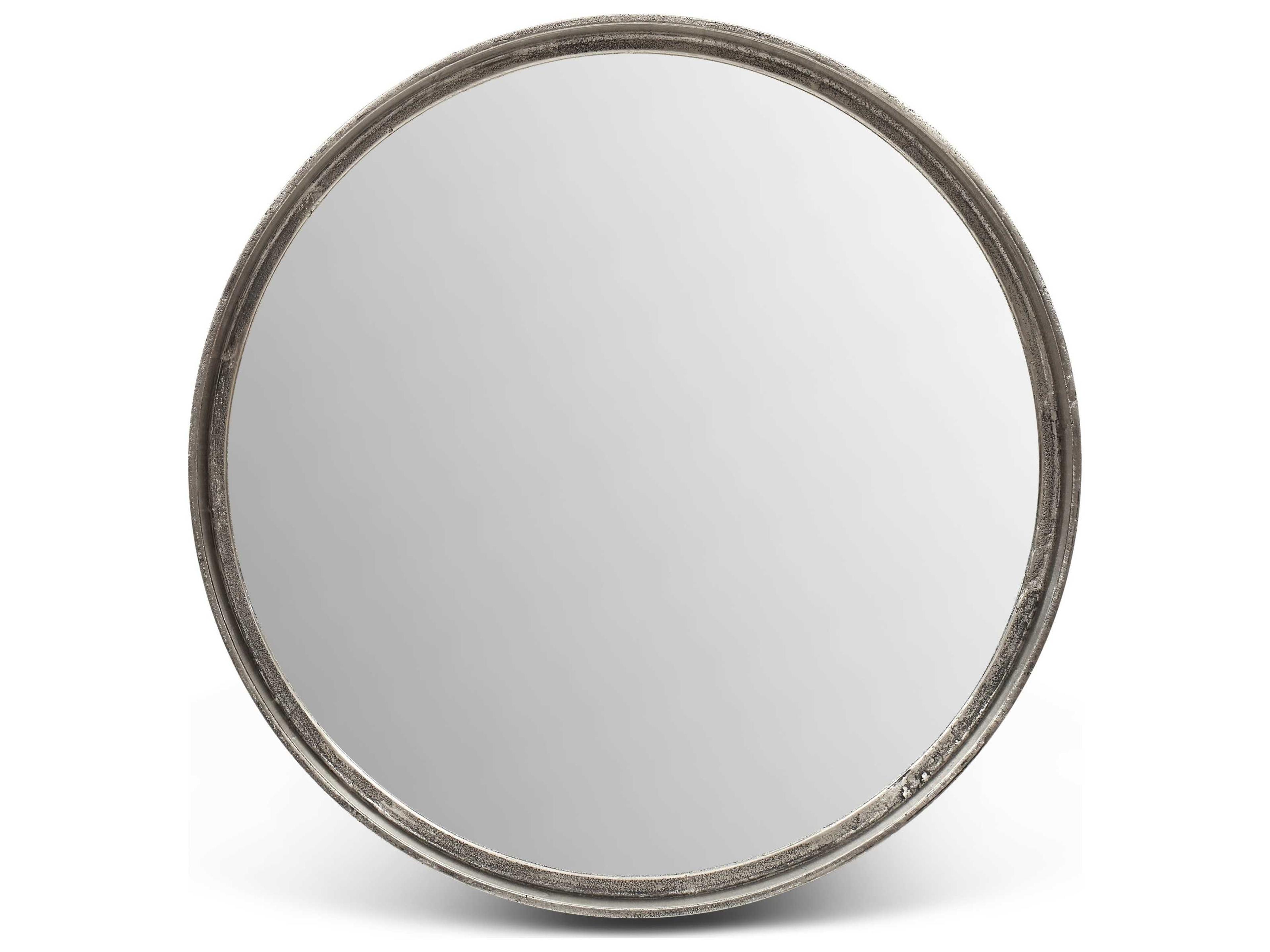 Urbia Samar Vintage Silver Round Wall Mirror