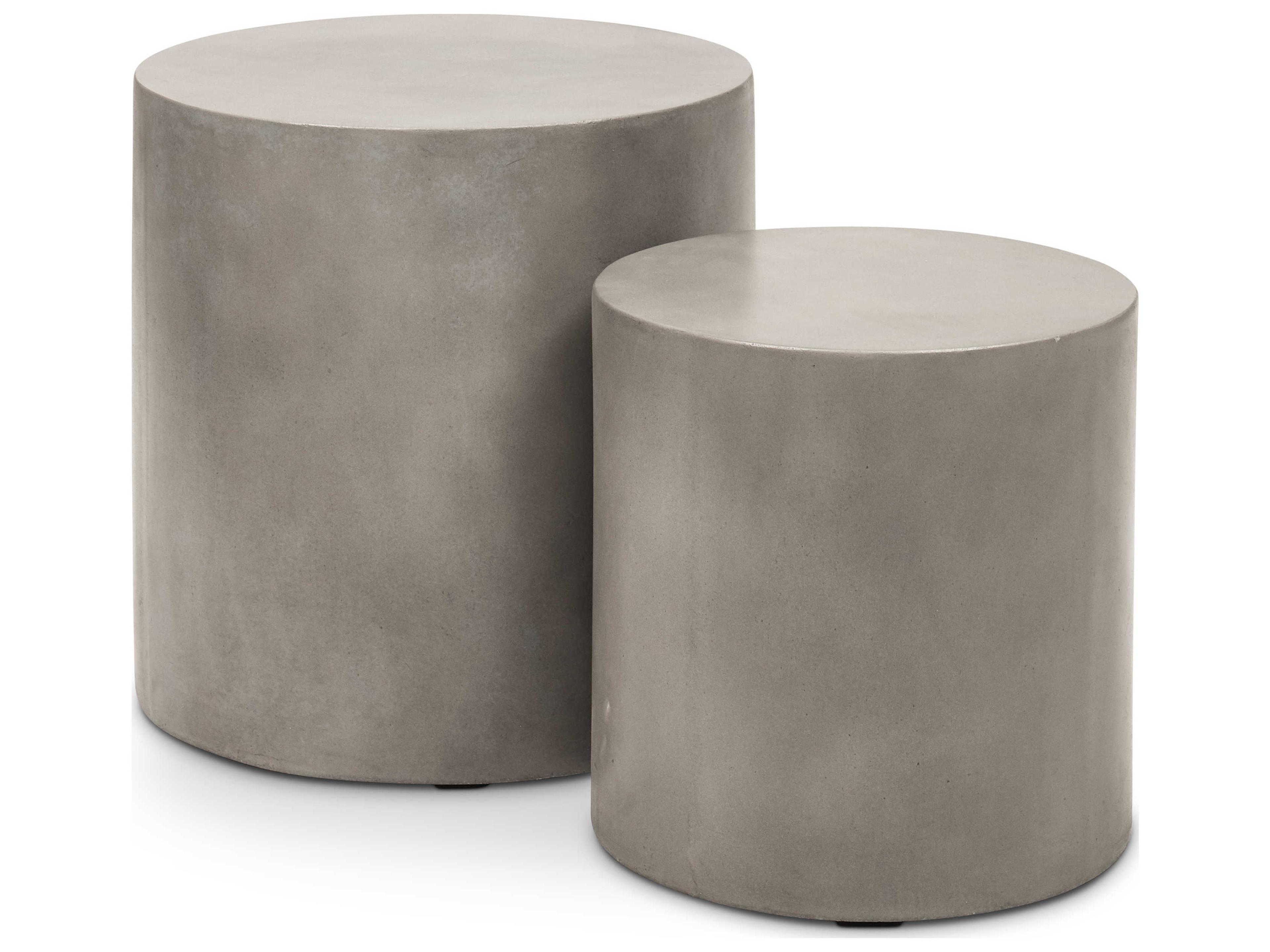 Urbia Una Round Concrete End Table