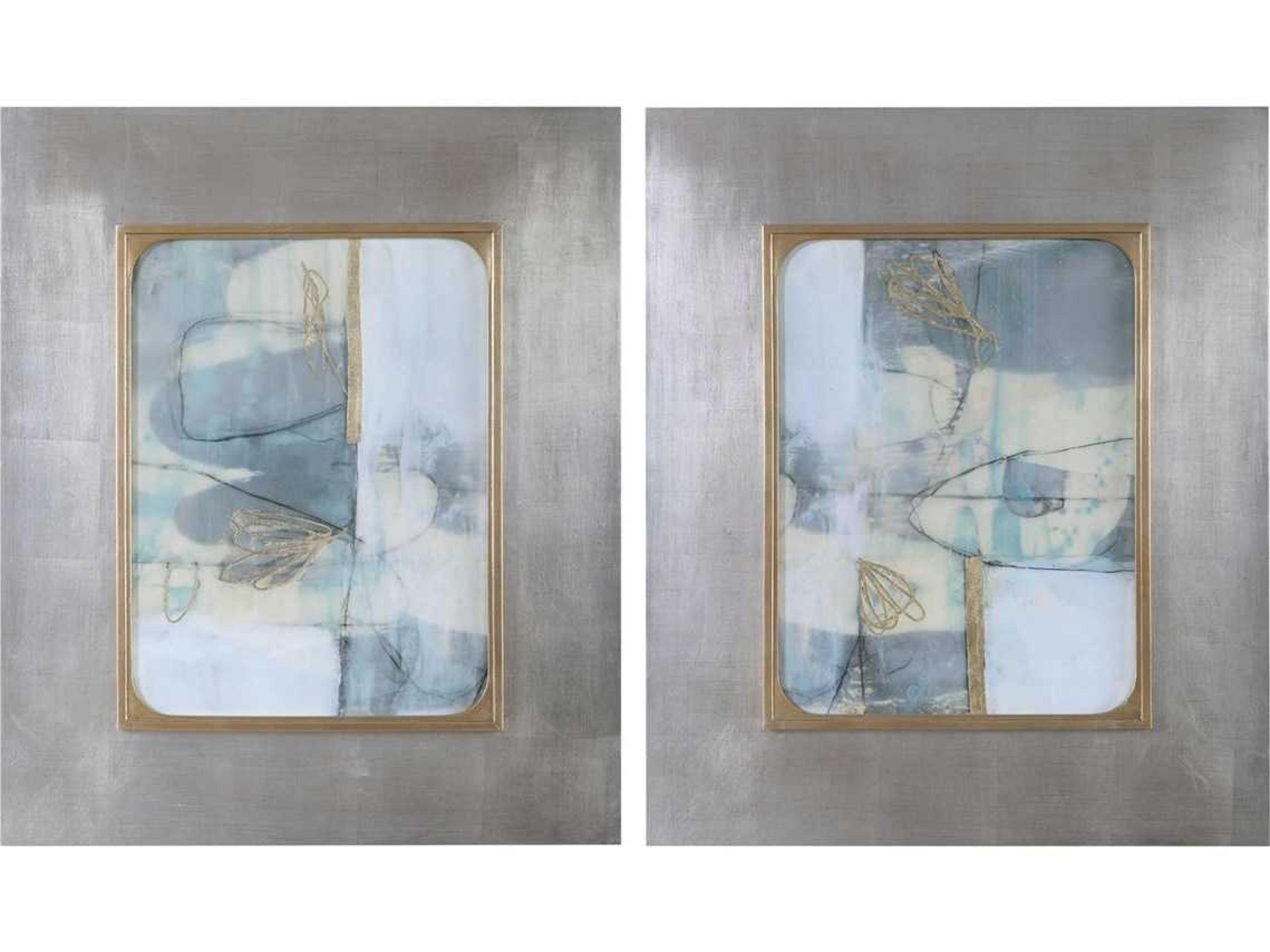 Uttermost Gilded Whimsy Canvas Wall Art Set of 2