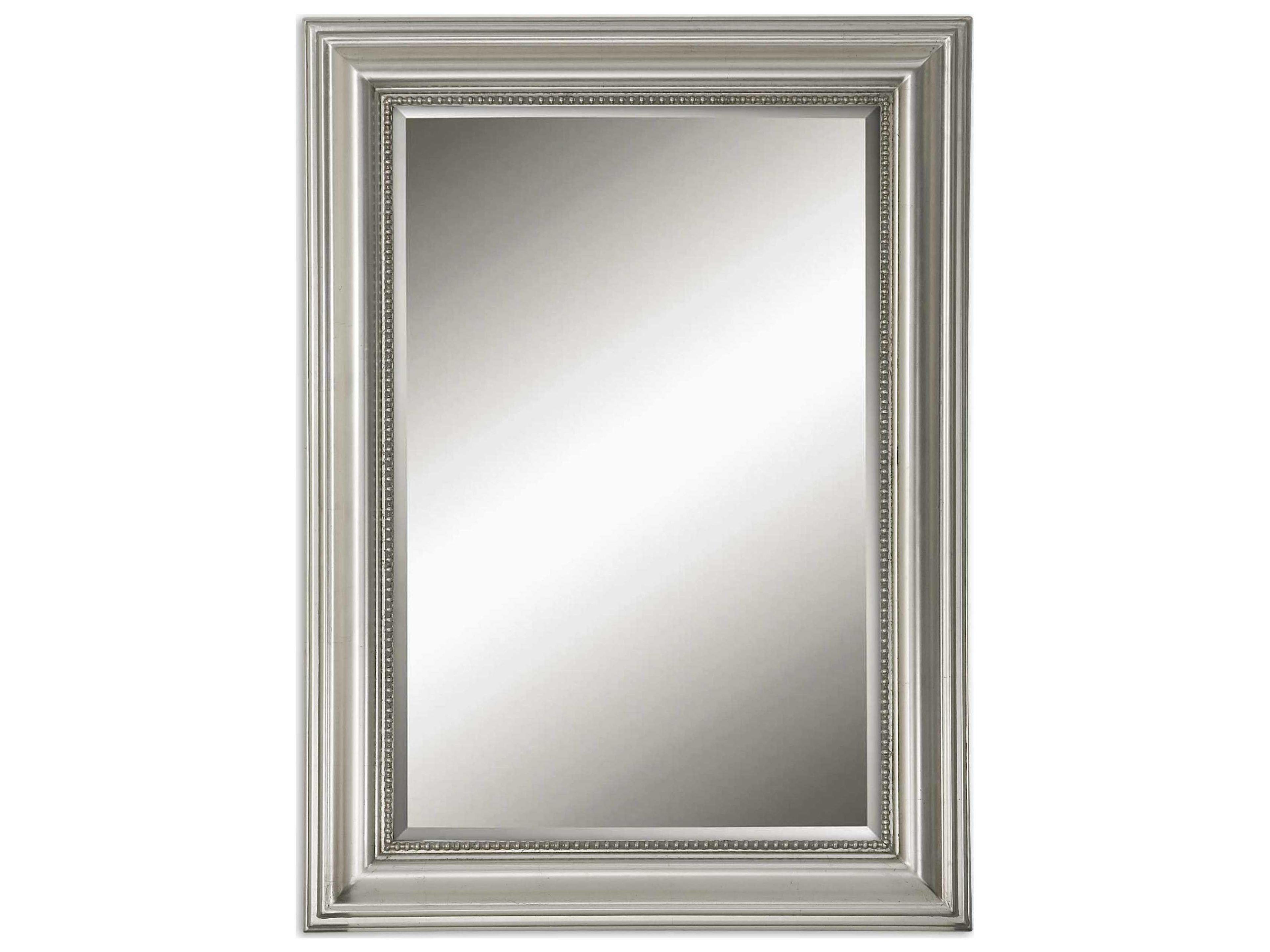 Uttermost Stuart Silver Beaded Wall Mirror