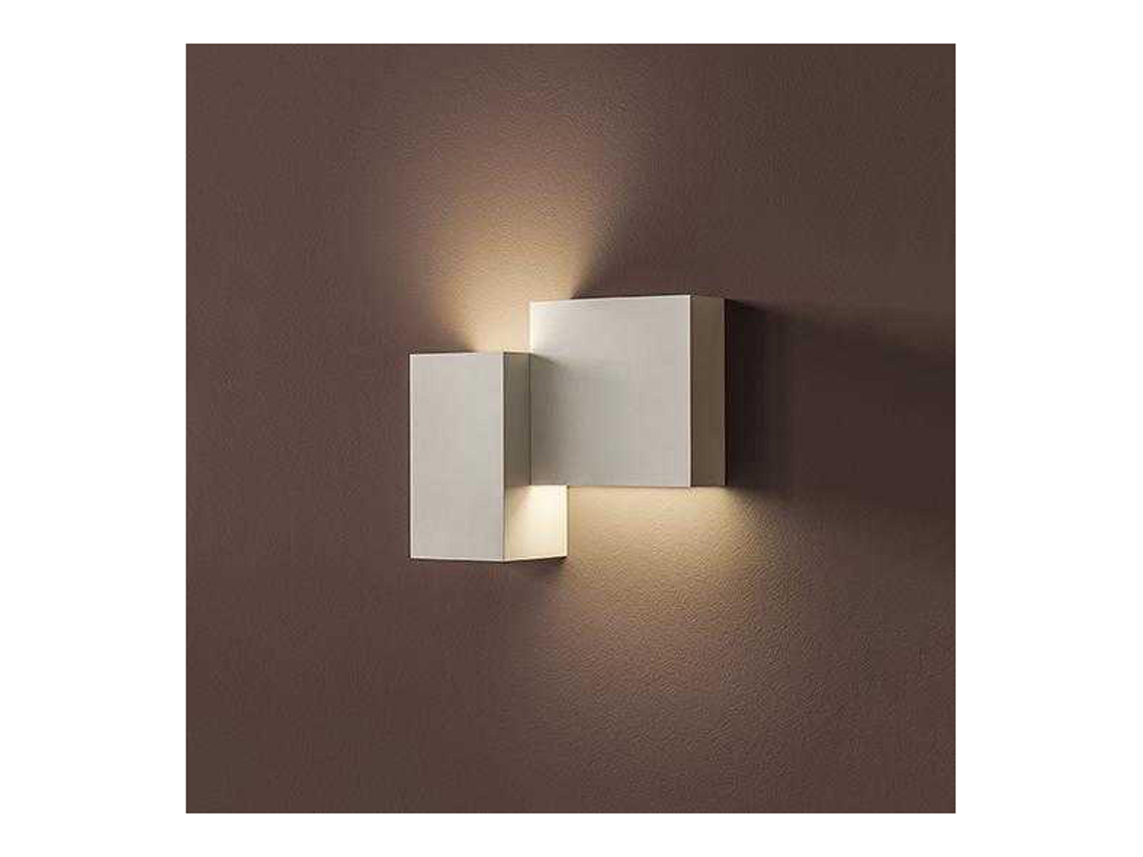 Structural 2-Light Gray LED Wall Sconce