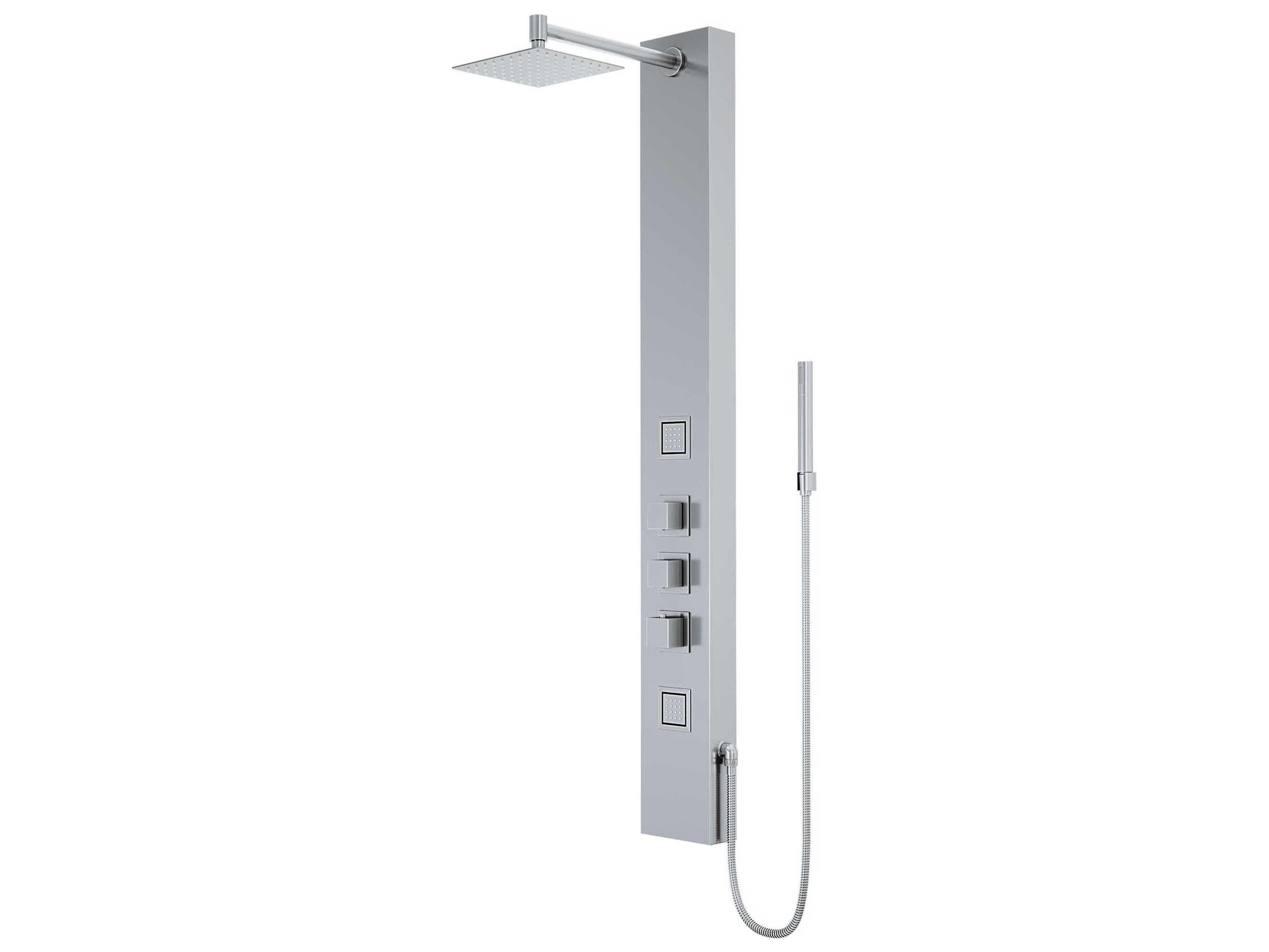 Vigo Kingsley Stainless Steel 2-Spray Massage Jet Shower Panel System