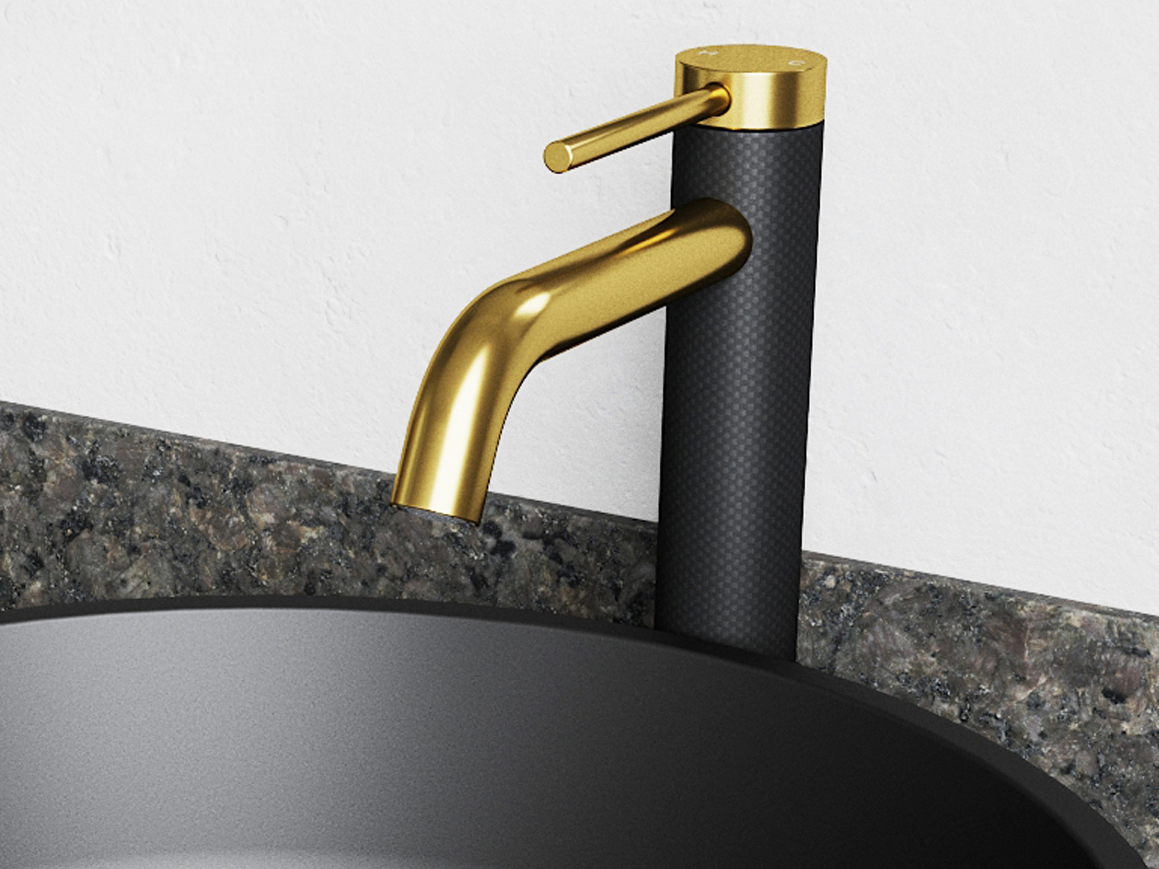 Lexington Matte Gold / Matte Black Vessel Bathroom Faucet