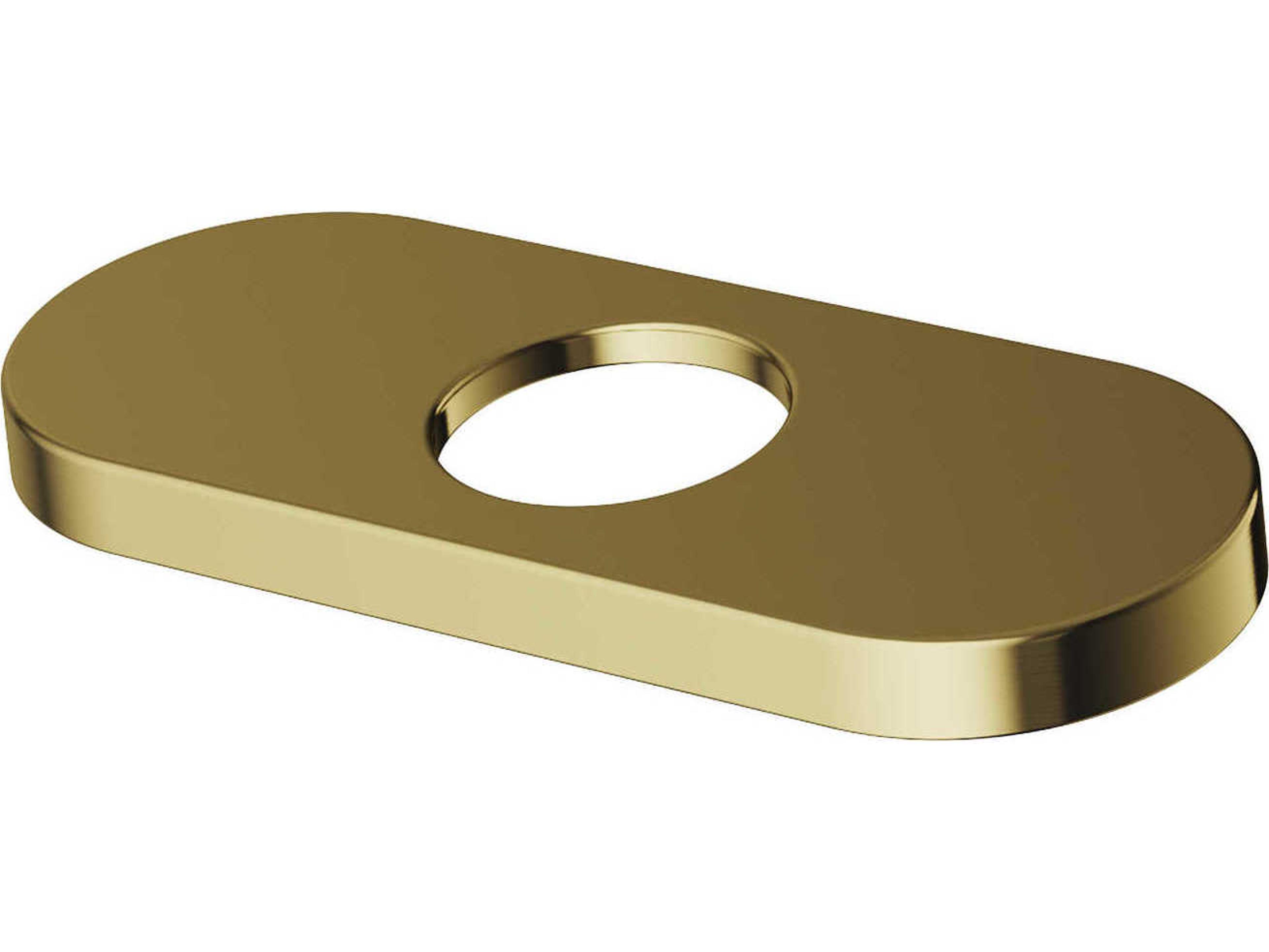 Vigo Matte Brushed Gold Bathroom Deck Plate
