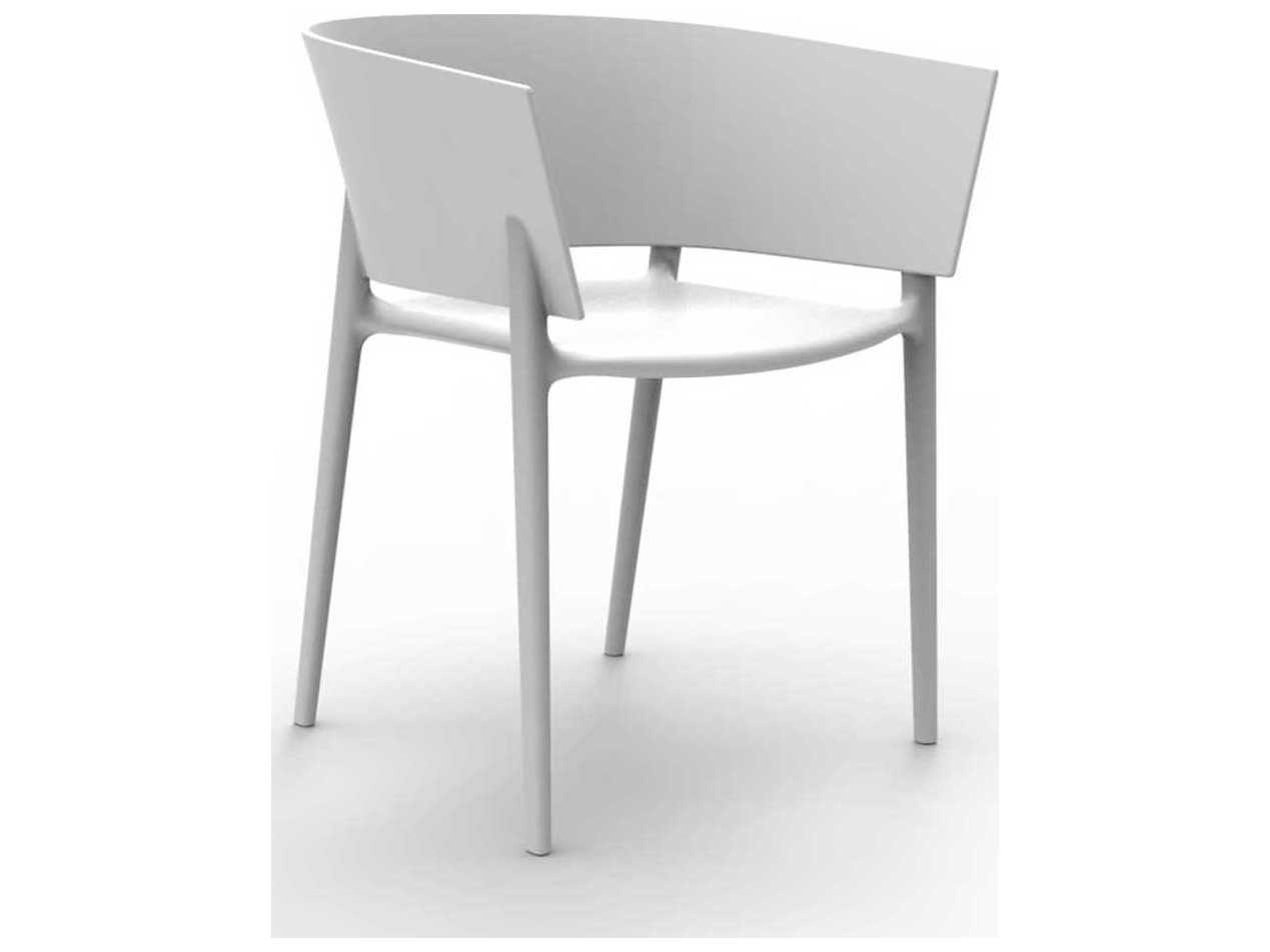 Vondom Africa White Arm Dining Chair Set of 4