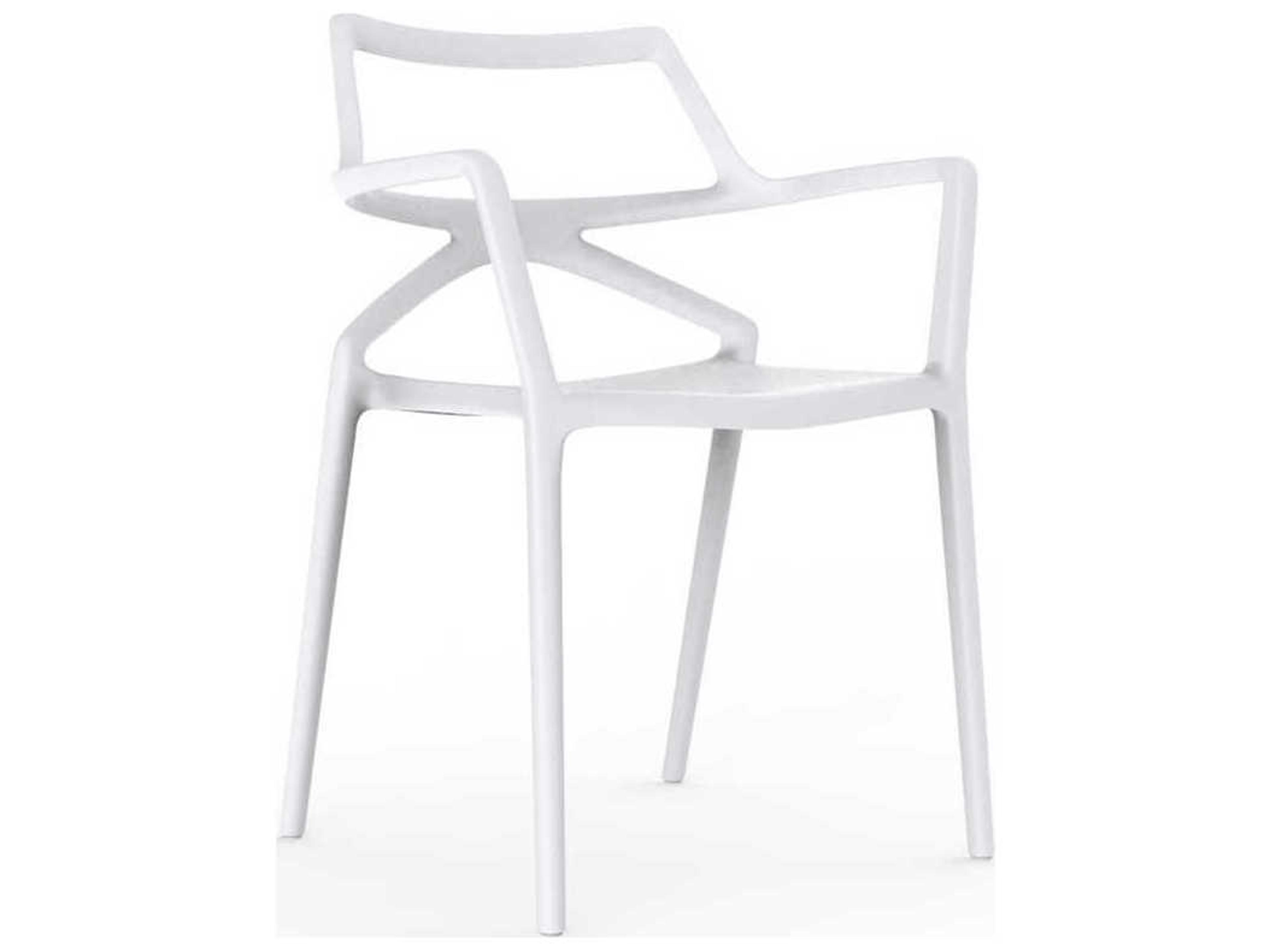 Vondom Delta White Arm Dining Chair Set of 4