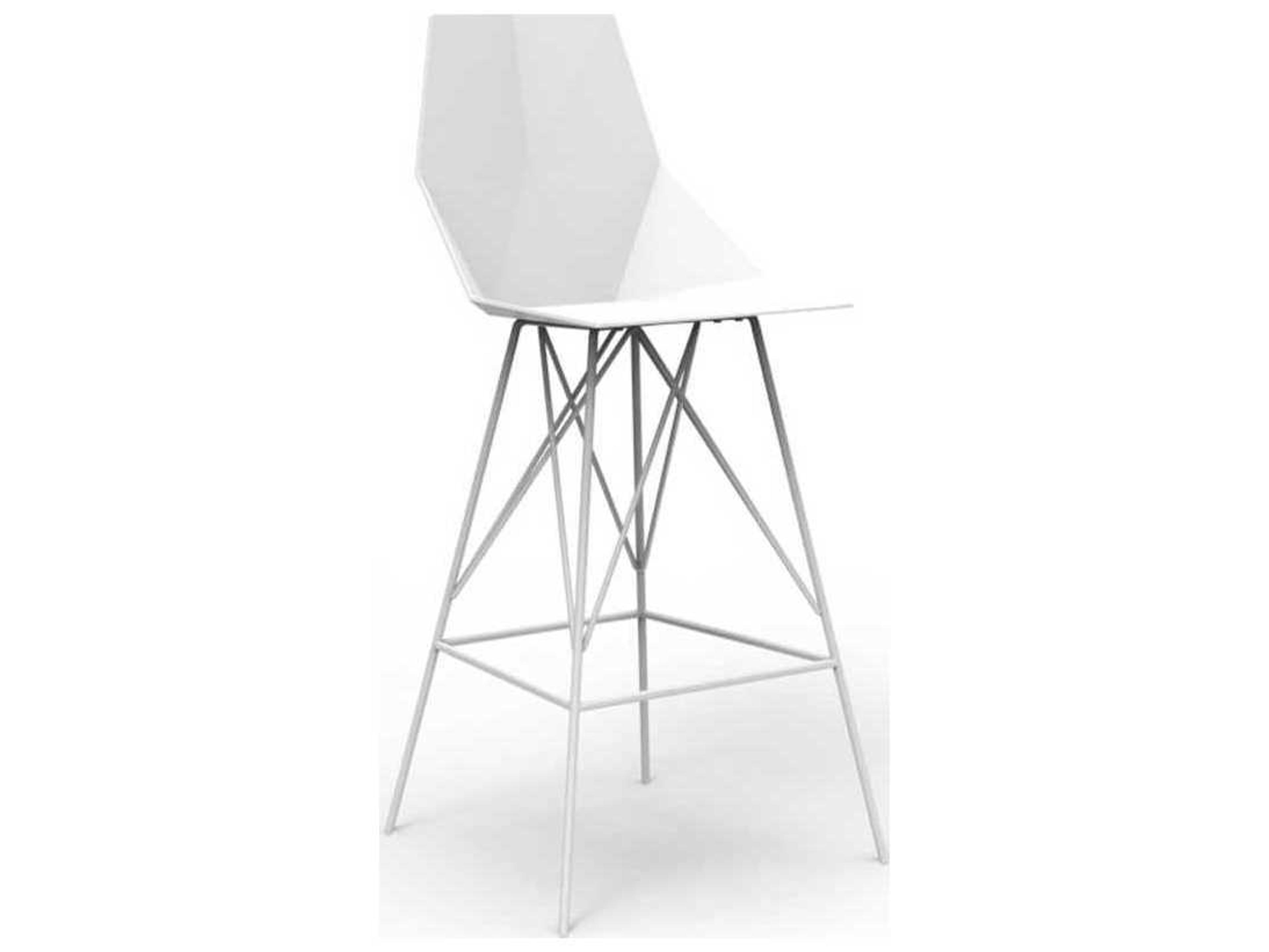 Vondom Faz White Matte Bar Stool Set of 4