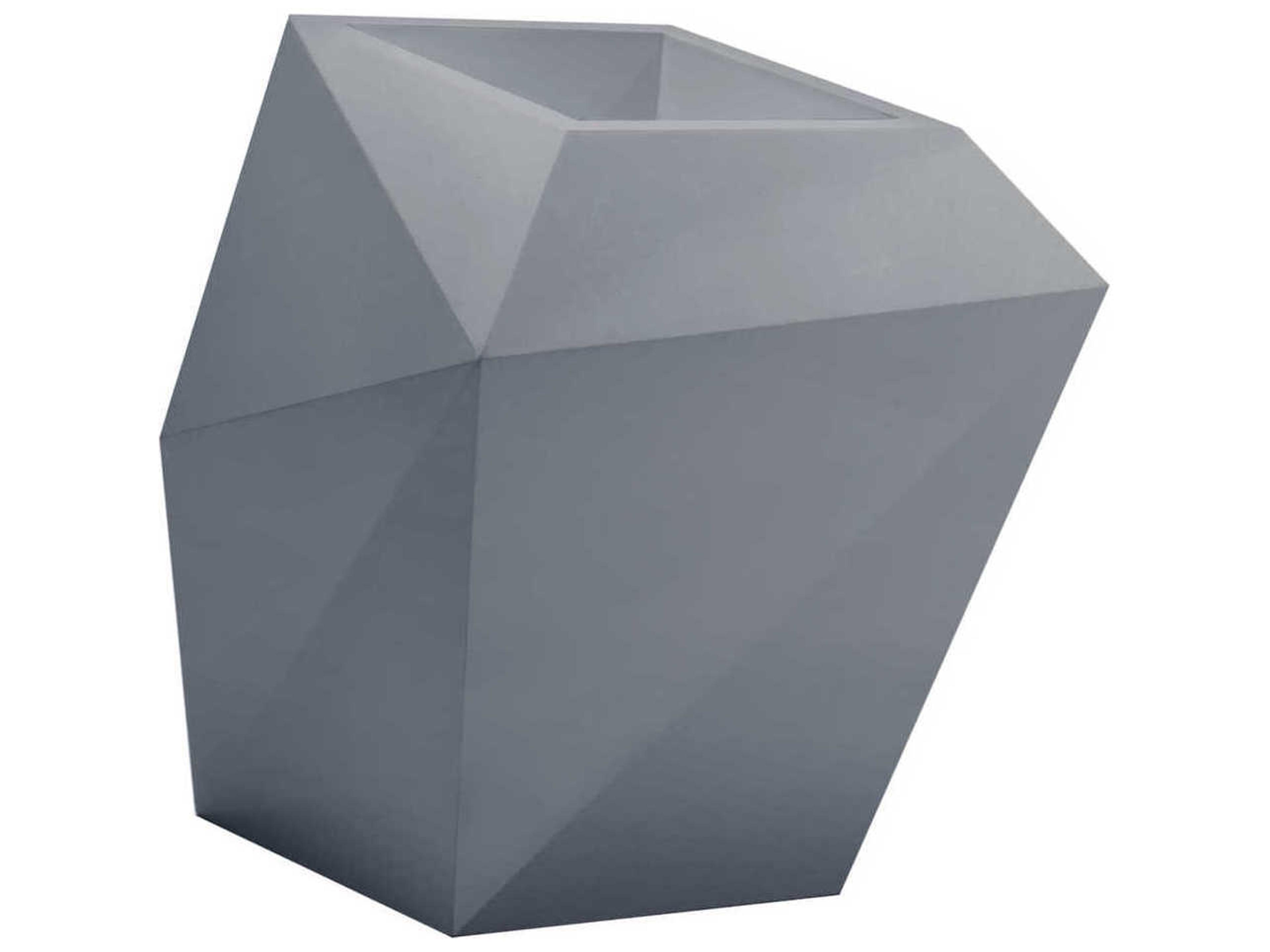 Vondom Faz Planter 27.5H Basic Gray