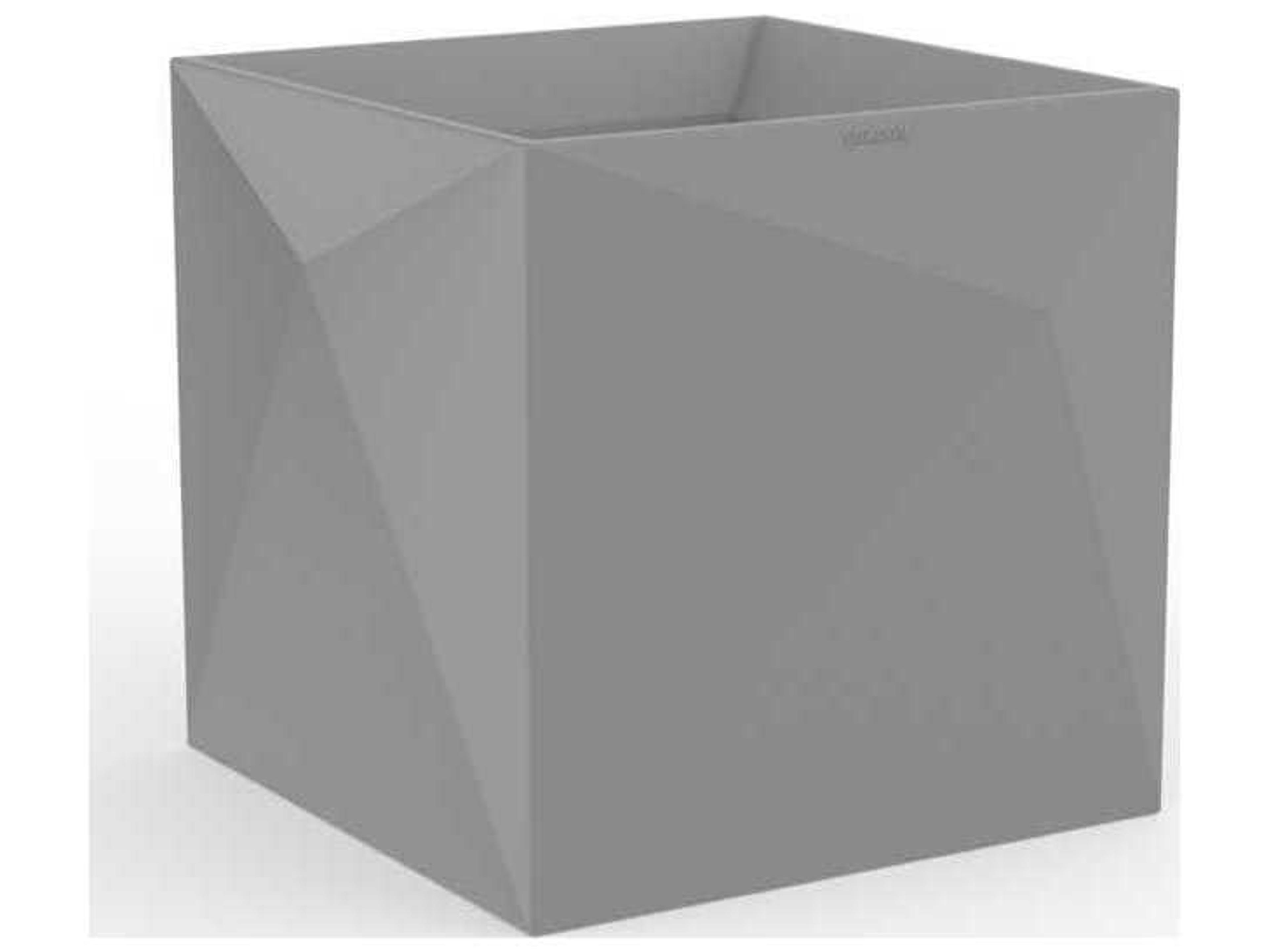 Vondom Faz Planter 15.75 x 15.75 Basic Gray
