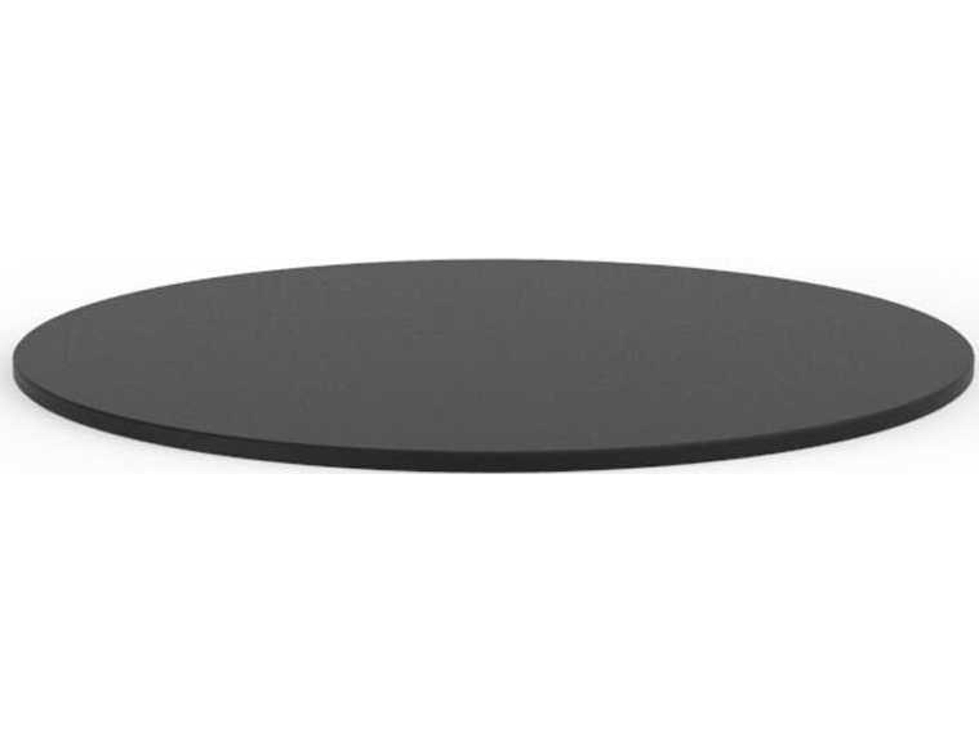 Vondom Faz Round Table Top Set of 2- 27.25Dia. HPL Black Edge Black
