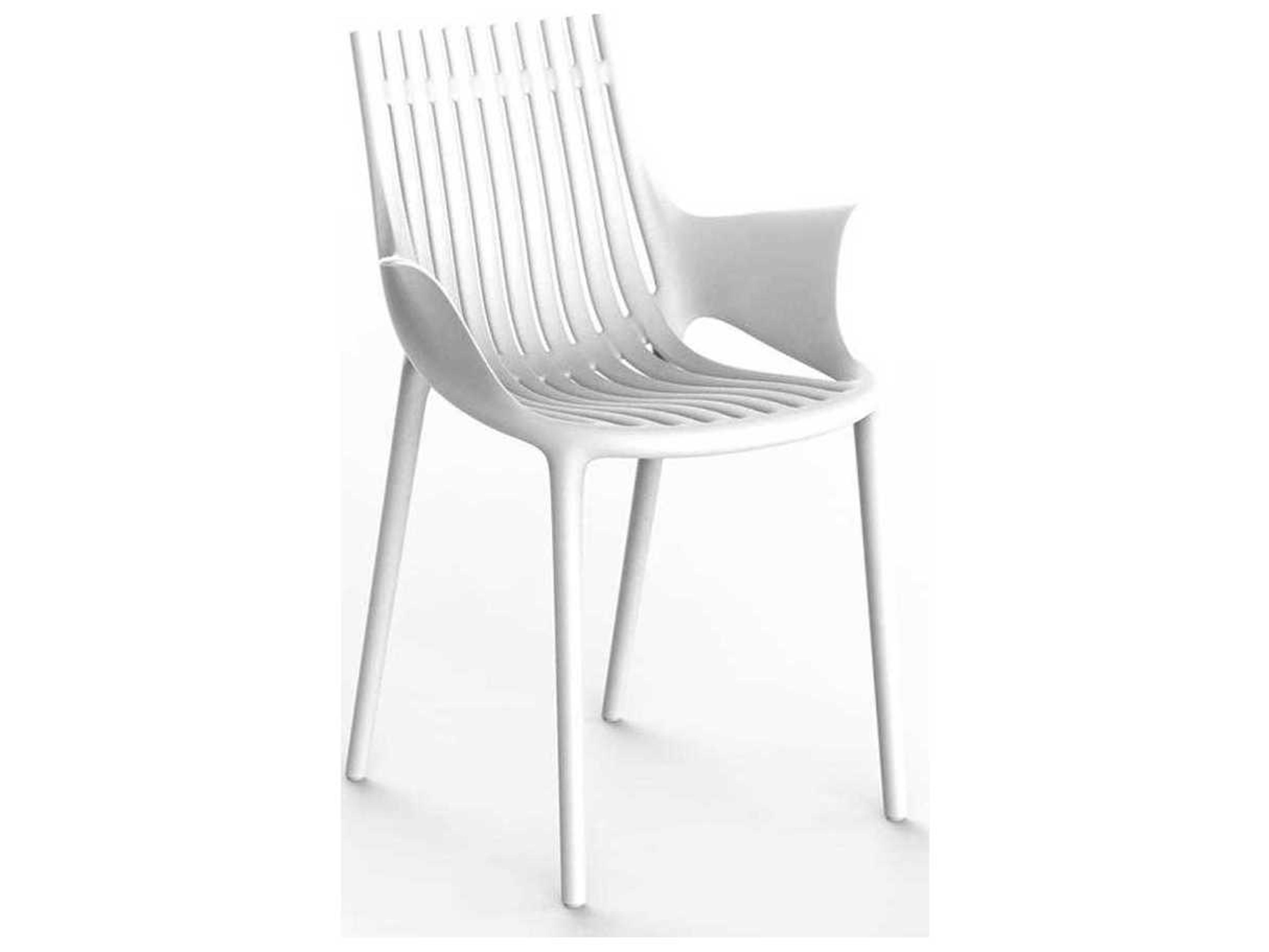 Ibiza White Arm Dining Chair Set of 4