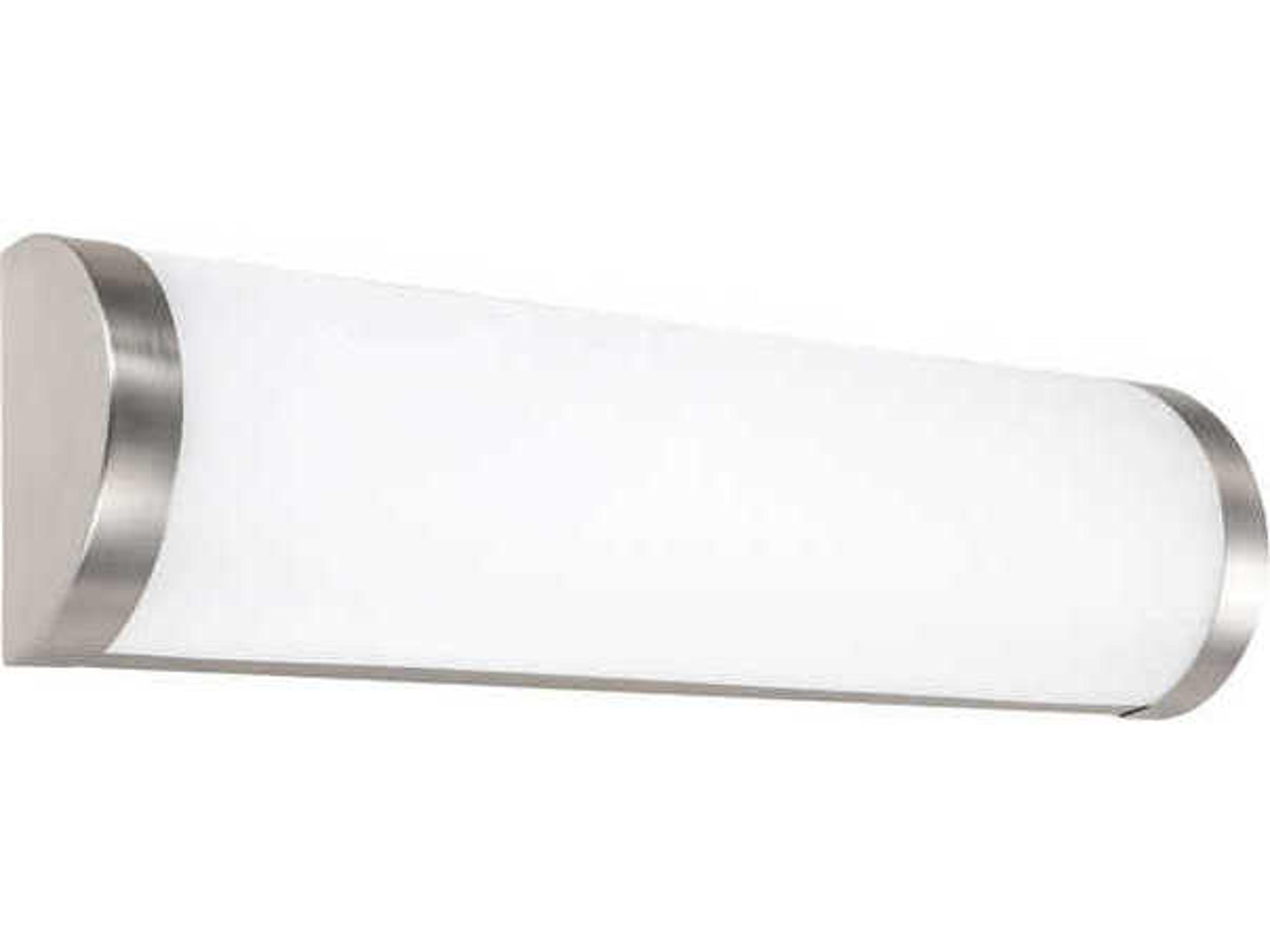 WAC Lighting Fuse 1-Light Brushed Nickel LED Vanity Light