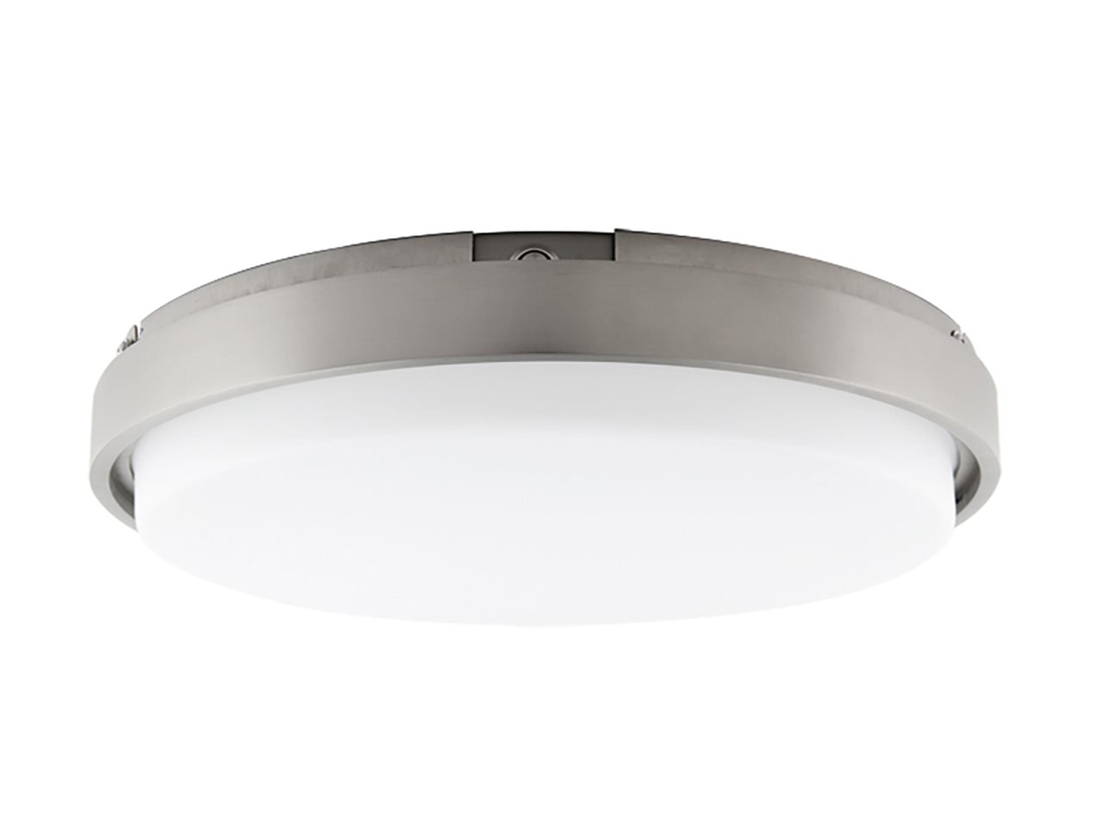 WAC Lighting Lithium 1-Light Brushed Nickel LED Round Flush Mount
