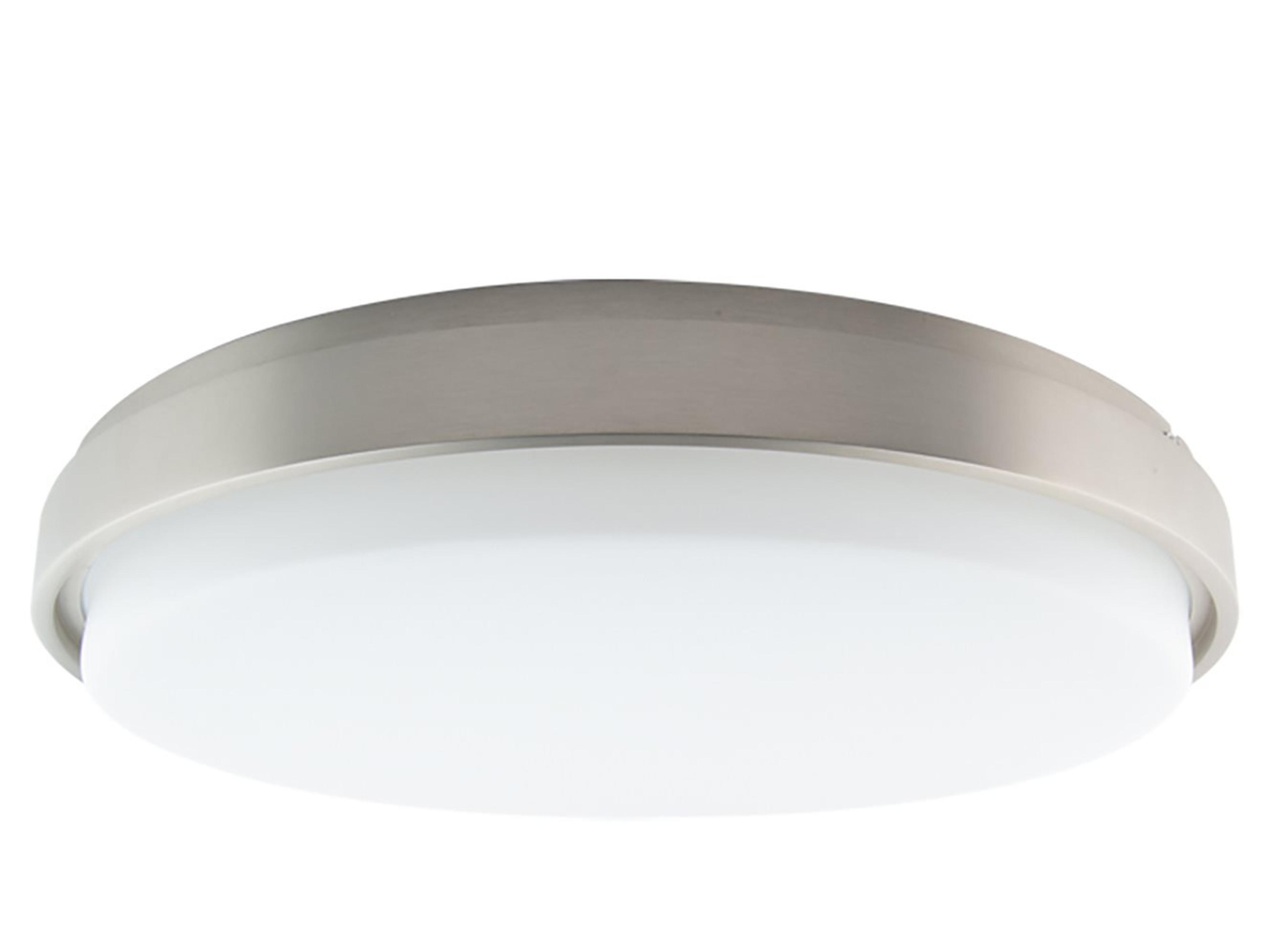 WAC Lighting Lithium 1-Light Brushed Nickel LED Round Flush Mount