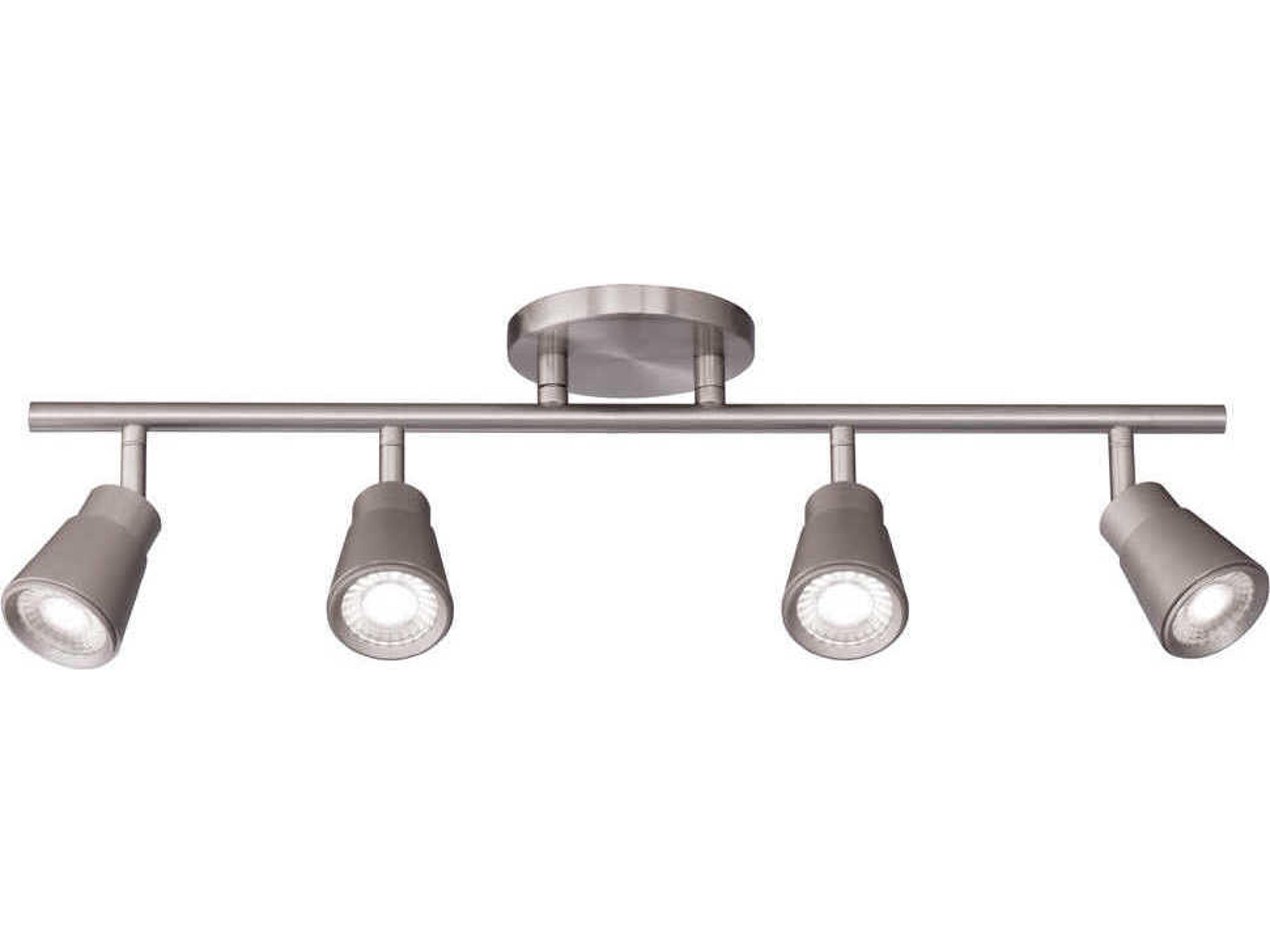 WAC Lighting Solo 4-Light Brushed Nickel LED Track & Rail Light