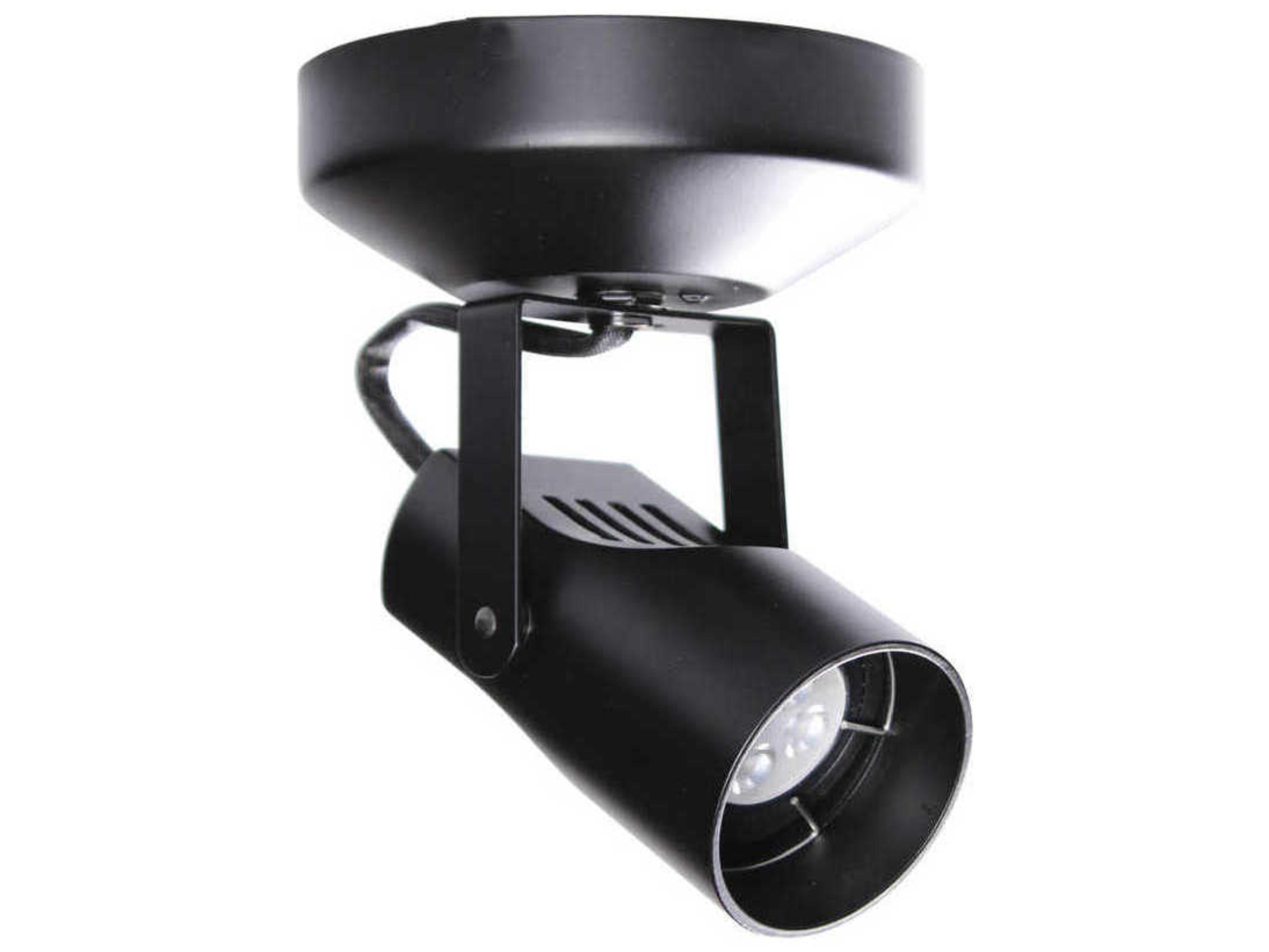 WAC Lighting Spot 1-Light Black LED Cylinder Light