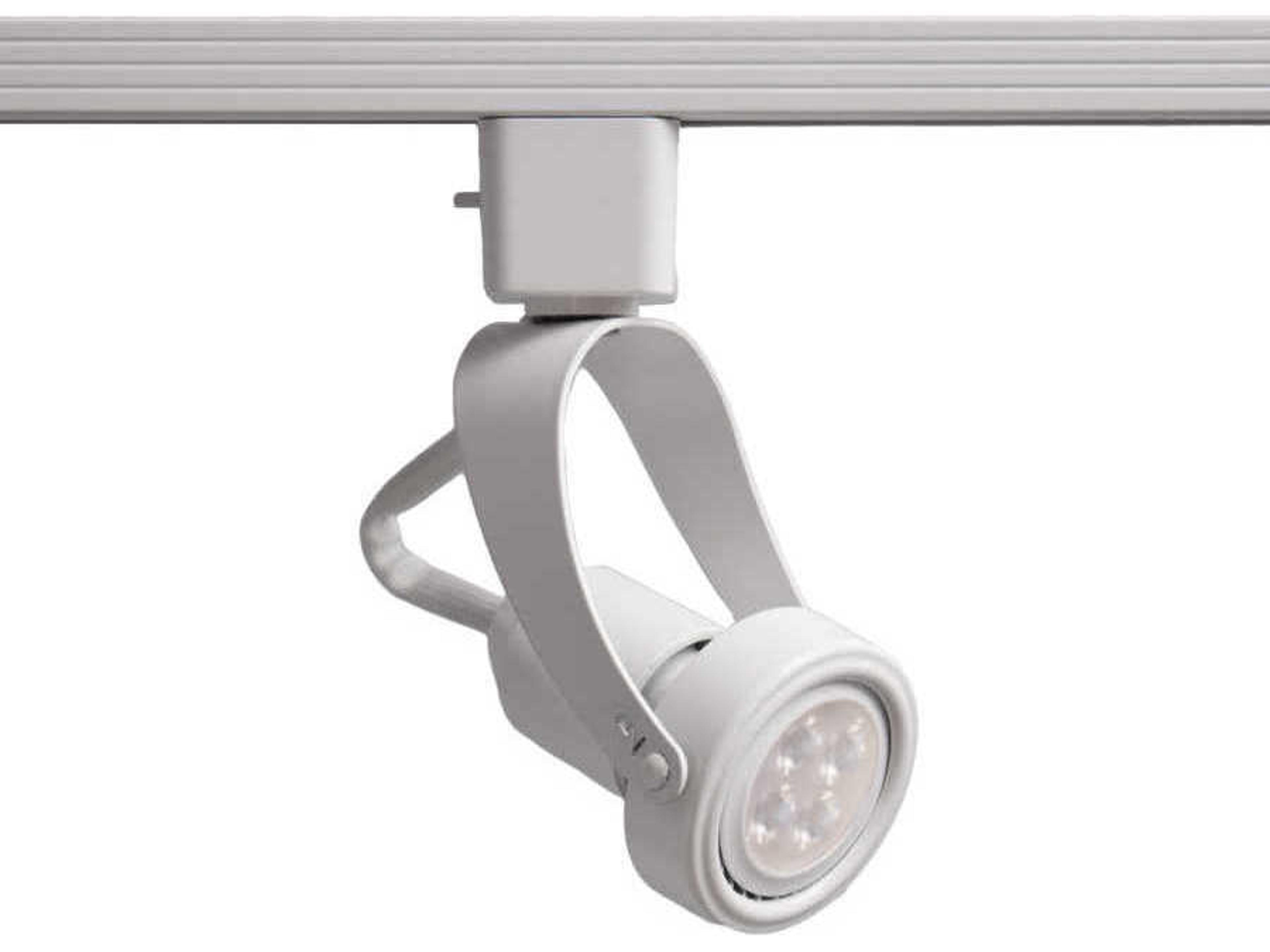 WAC Lighting Track 1-Light White LED Cylinder & Rail Light