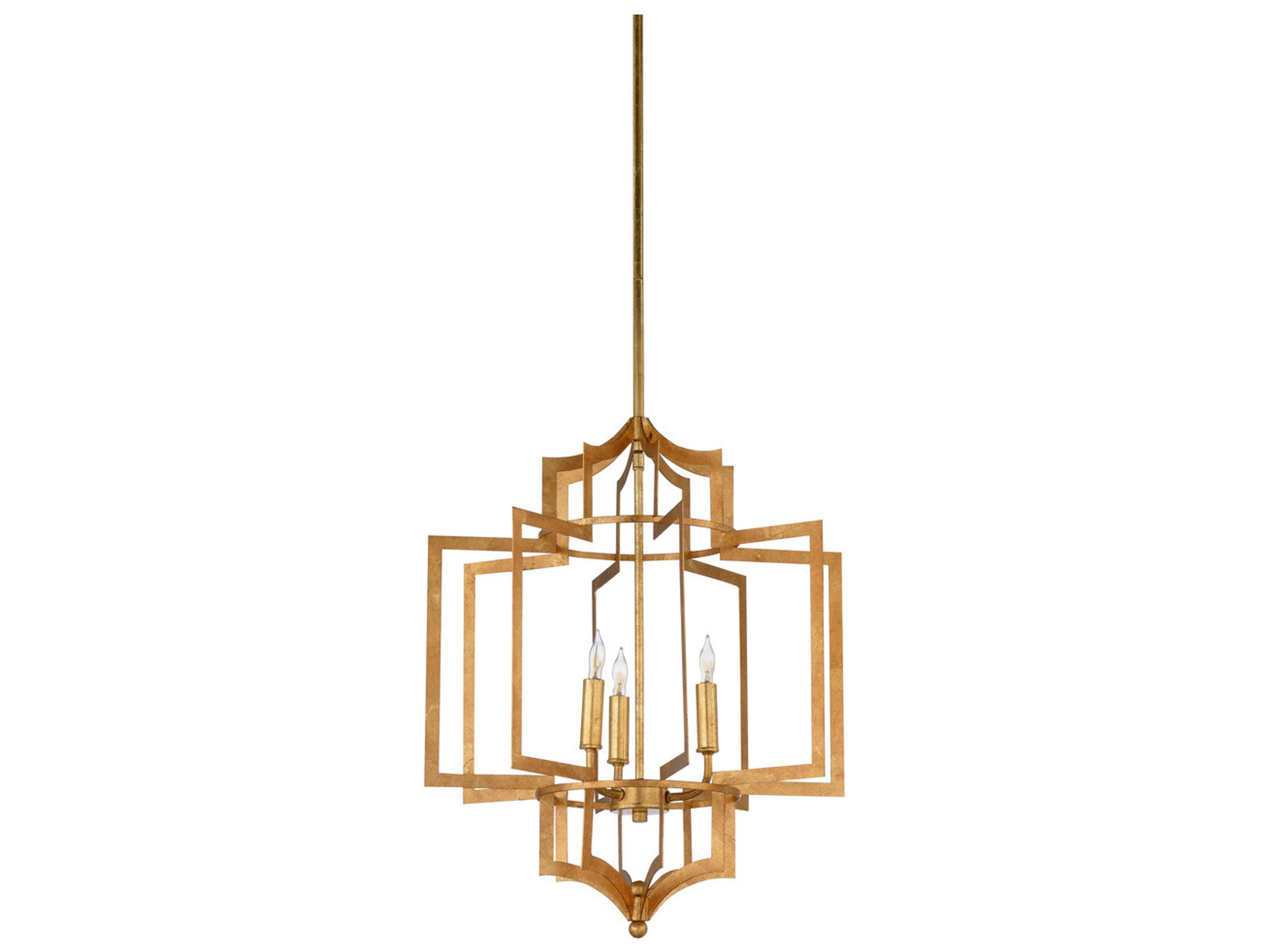 Wildwood Dover 3-Light Antique Gold Leaf Chandelier