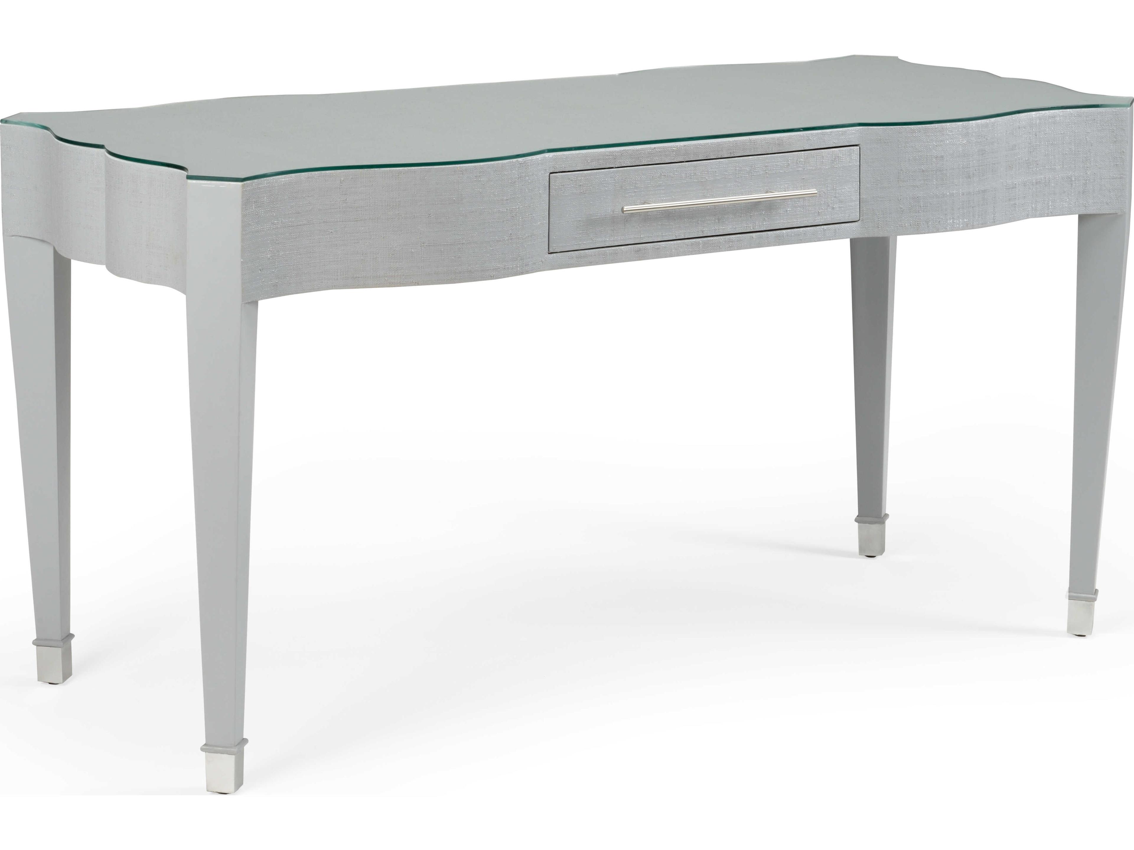 Wildwood Harlee Gary Gray Solid Wood Writing Desk