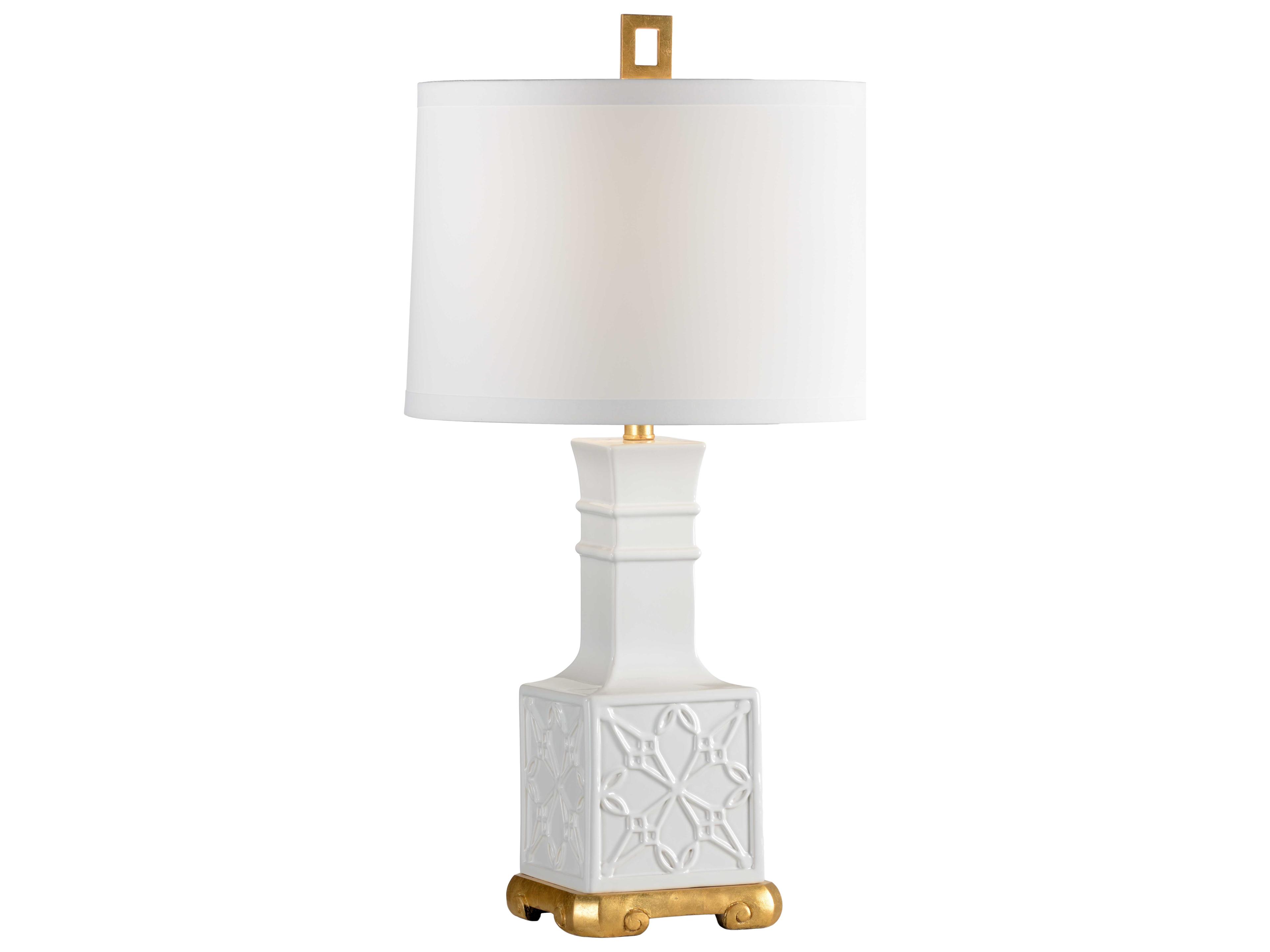 Wildwood Lila White Off Silk Buffet Lamp