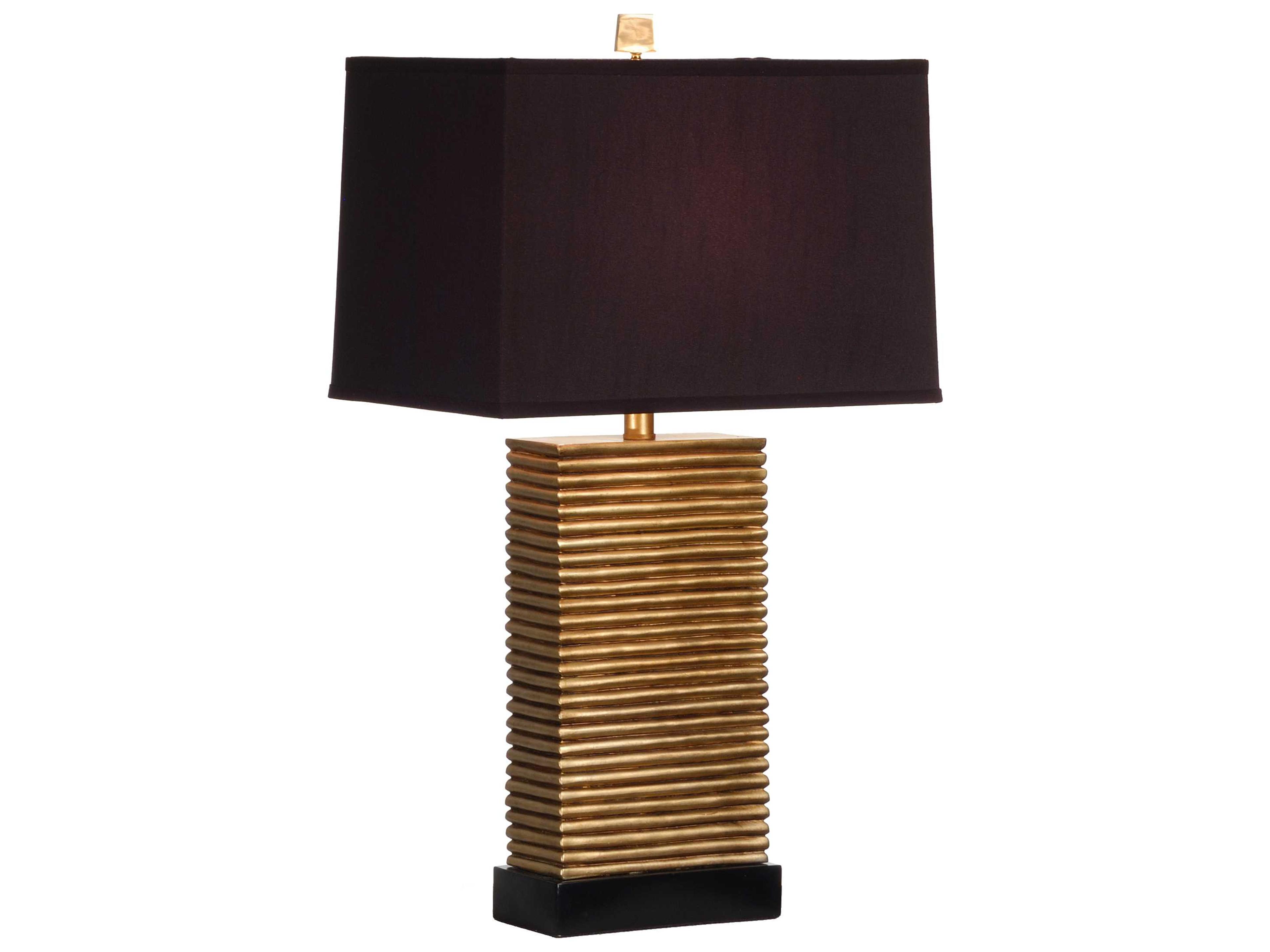 Wildwood Abbington Gold Off White Silkette Wood Buffet Lamp