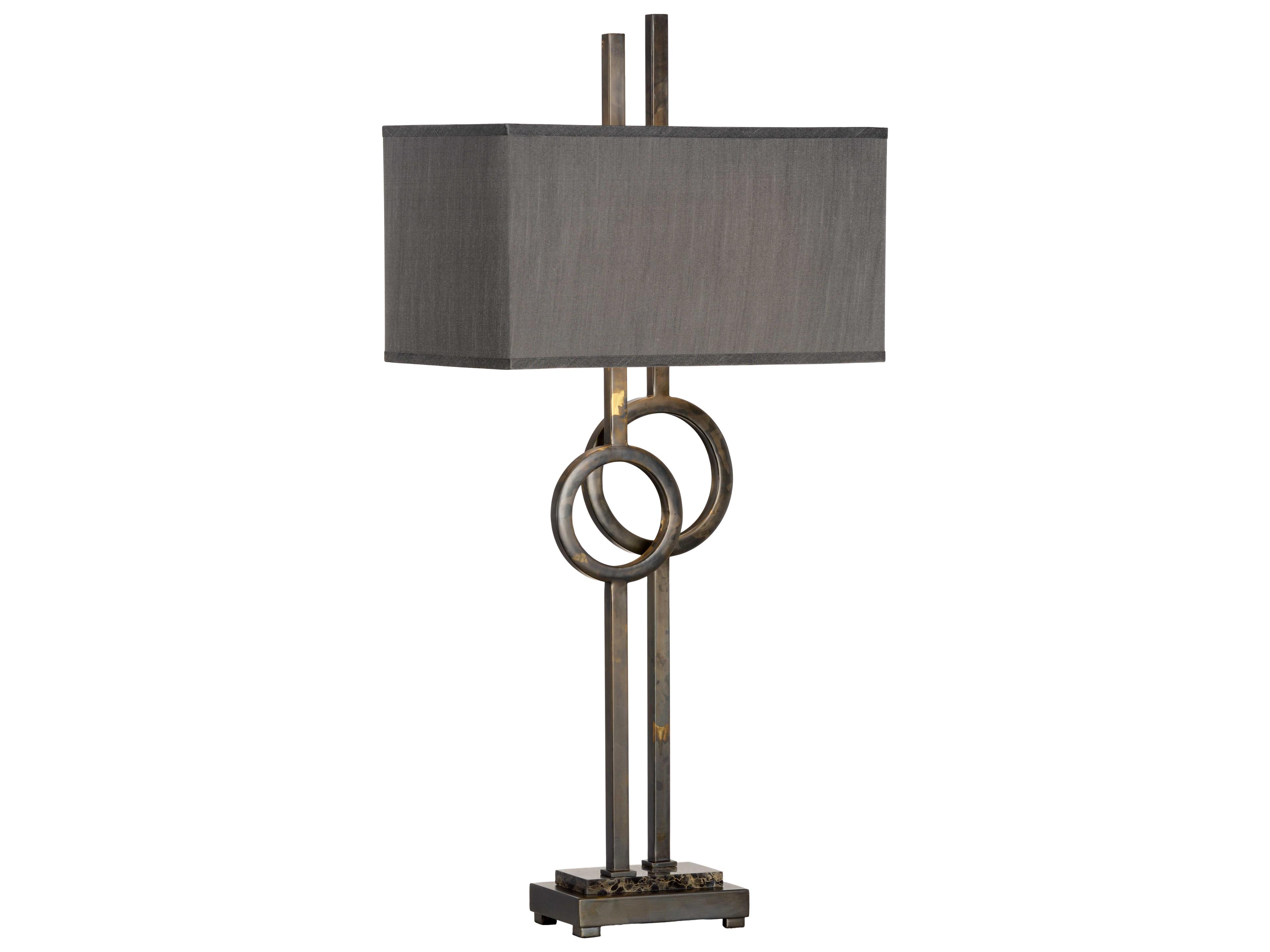 Wildwood Tootsie Scorched Bronze Charcoal Gray Silkette Buffet Lamp