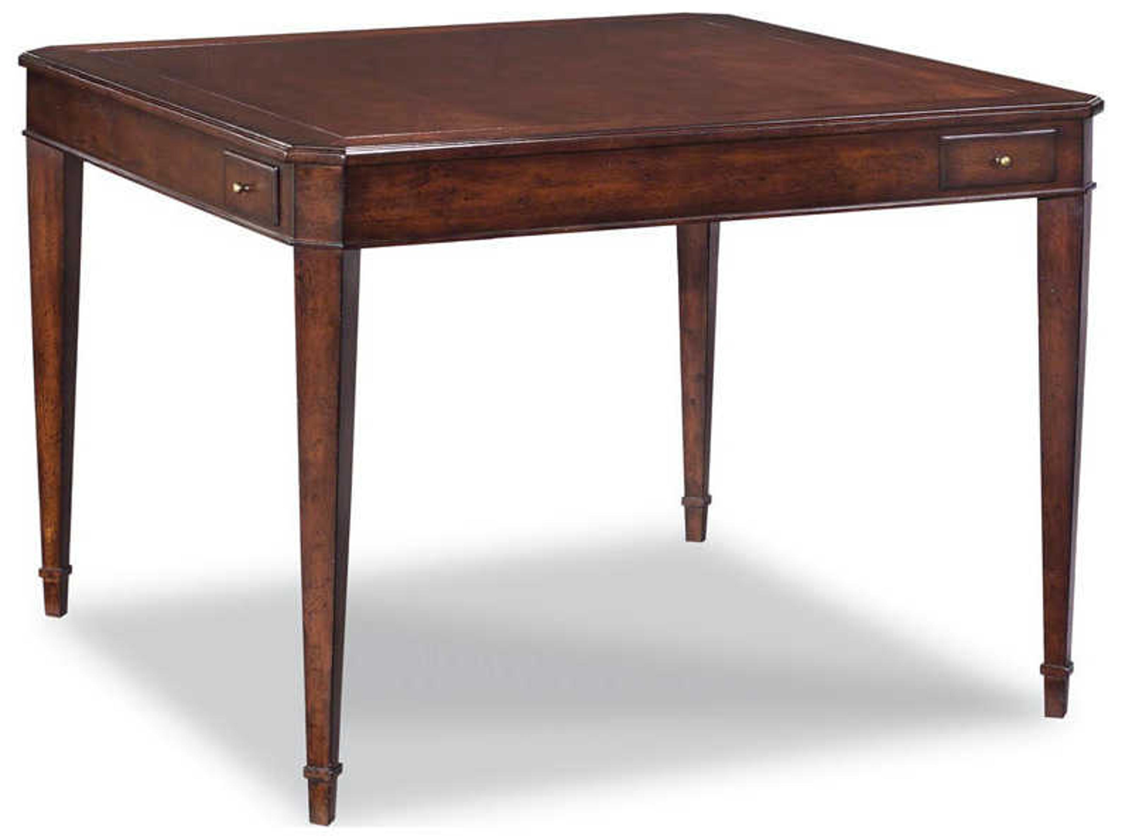 Woodbridge Brown Hardwood Aged Mahogany Game Table