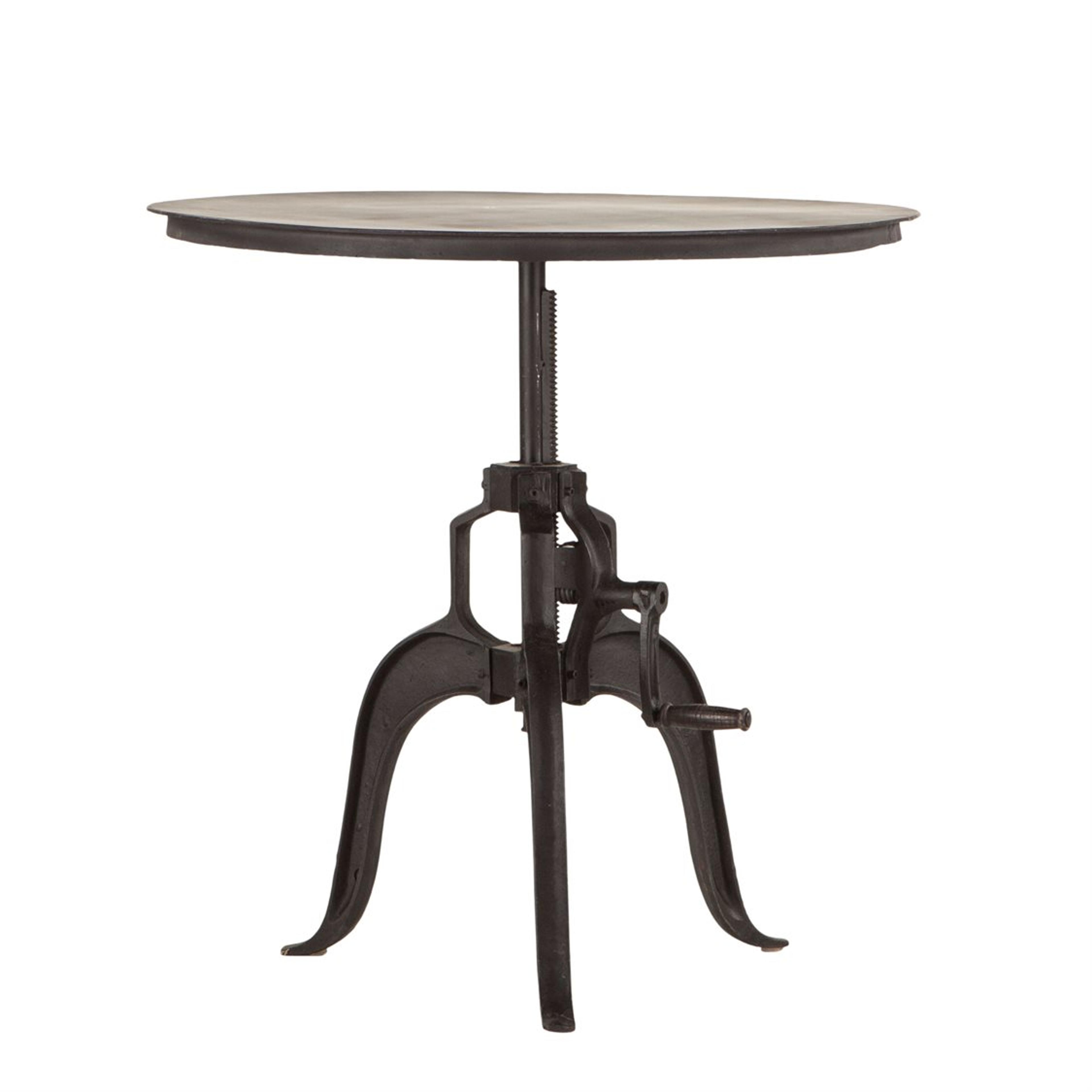 World Interiors Artezia Matte Round Metal Bar Table