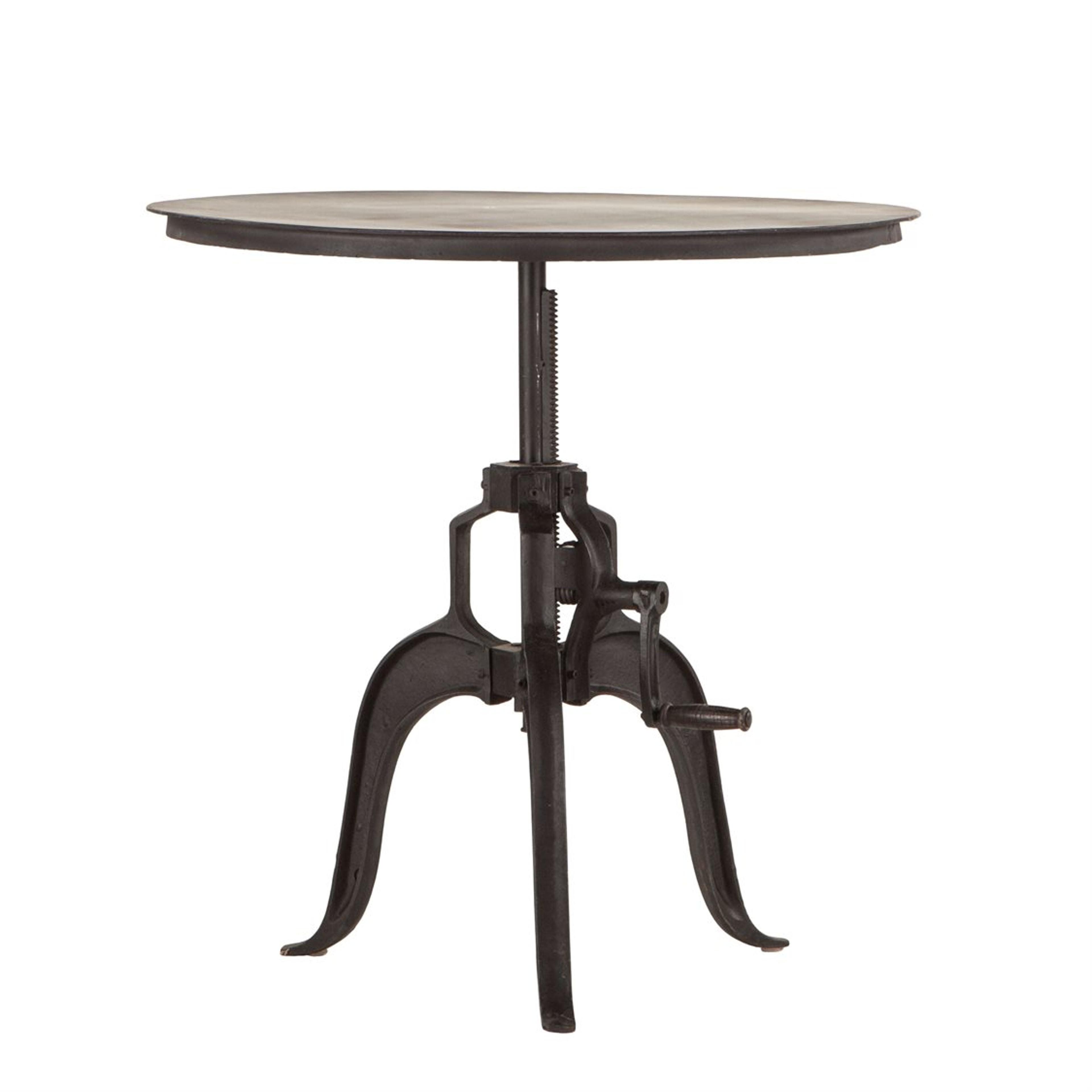World Interiors Artezia Round Metal Matte Dining Table