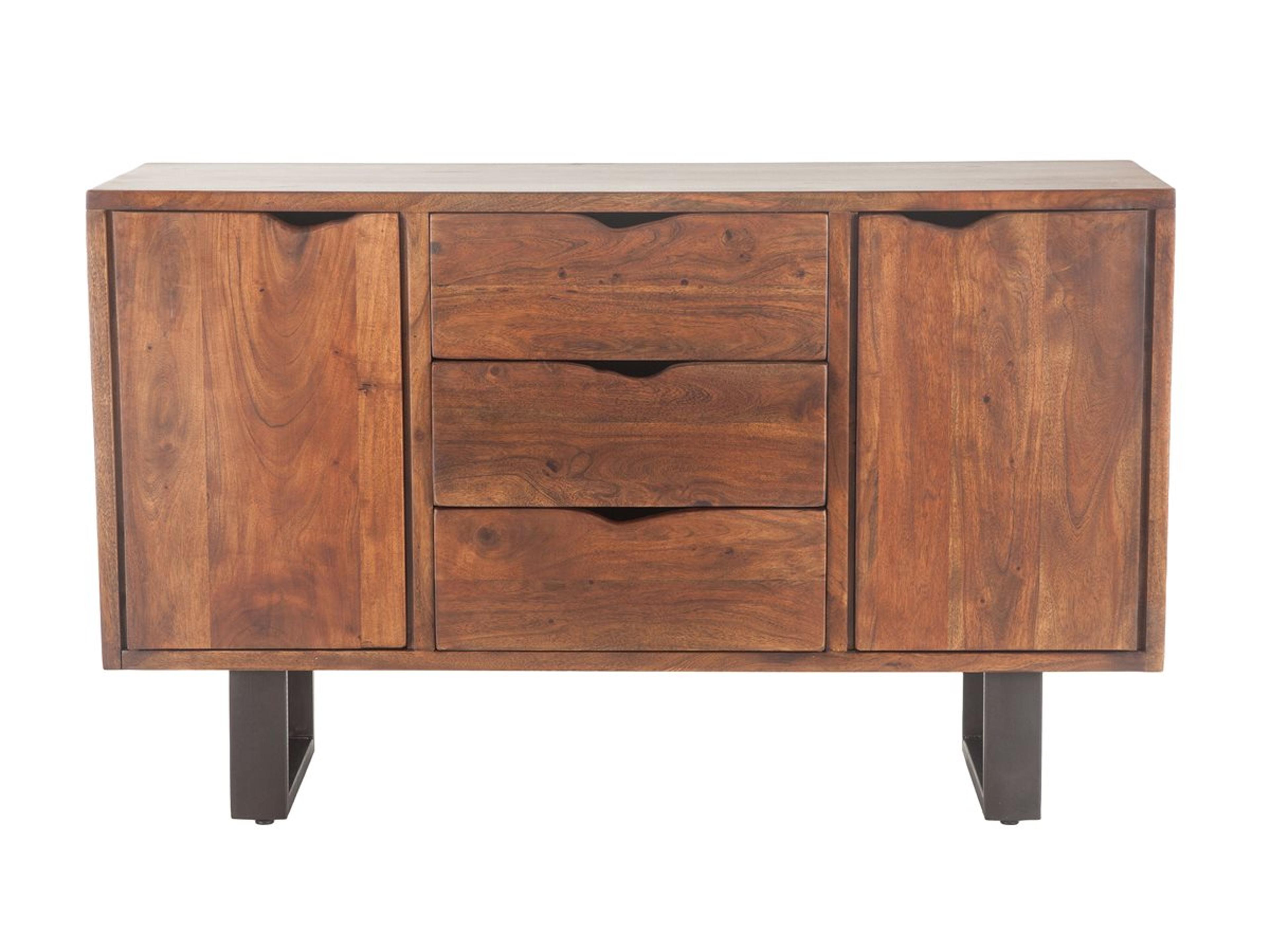 World Interiors Belfrie 54" Acacia Wood Walnut Sideboard