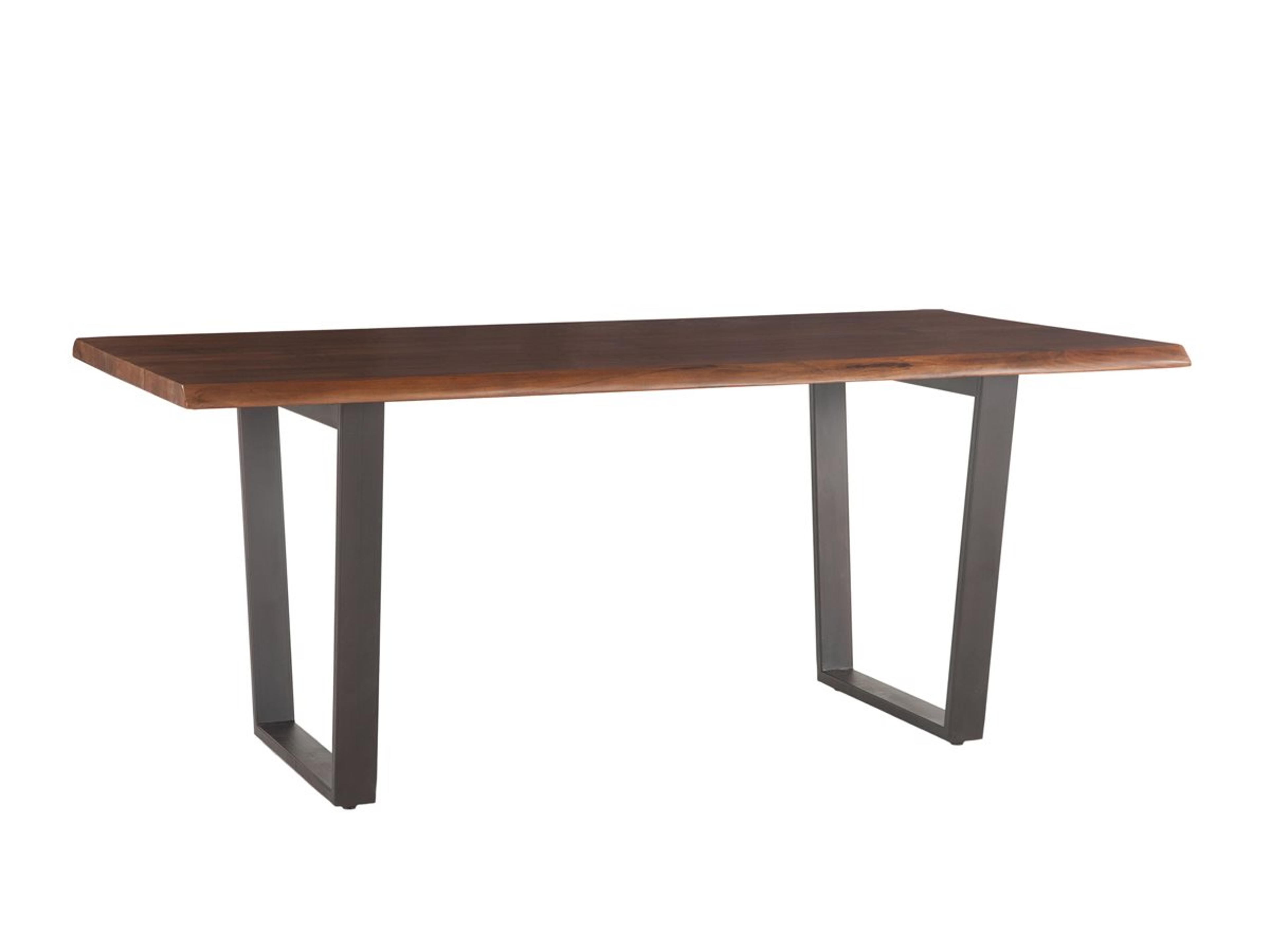 World Interiors Belfrie Rectangular Wood Walnut Dining Table