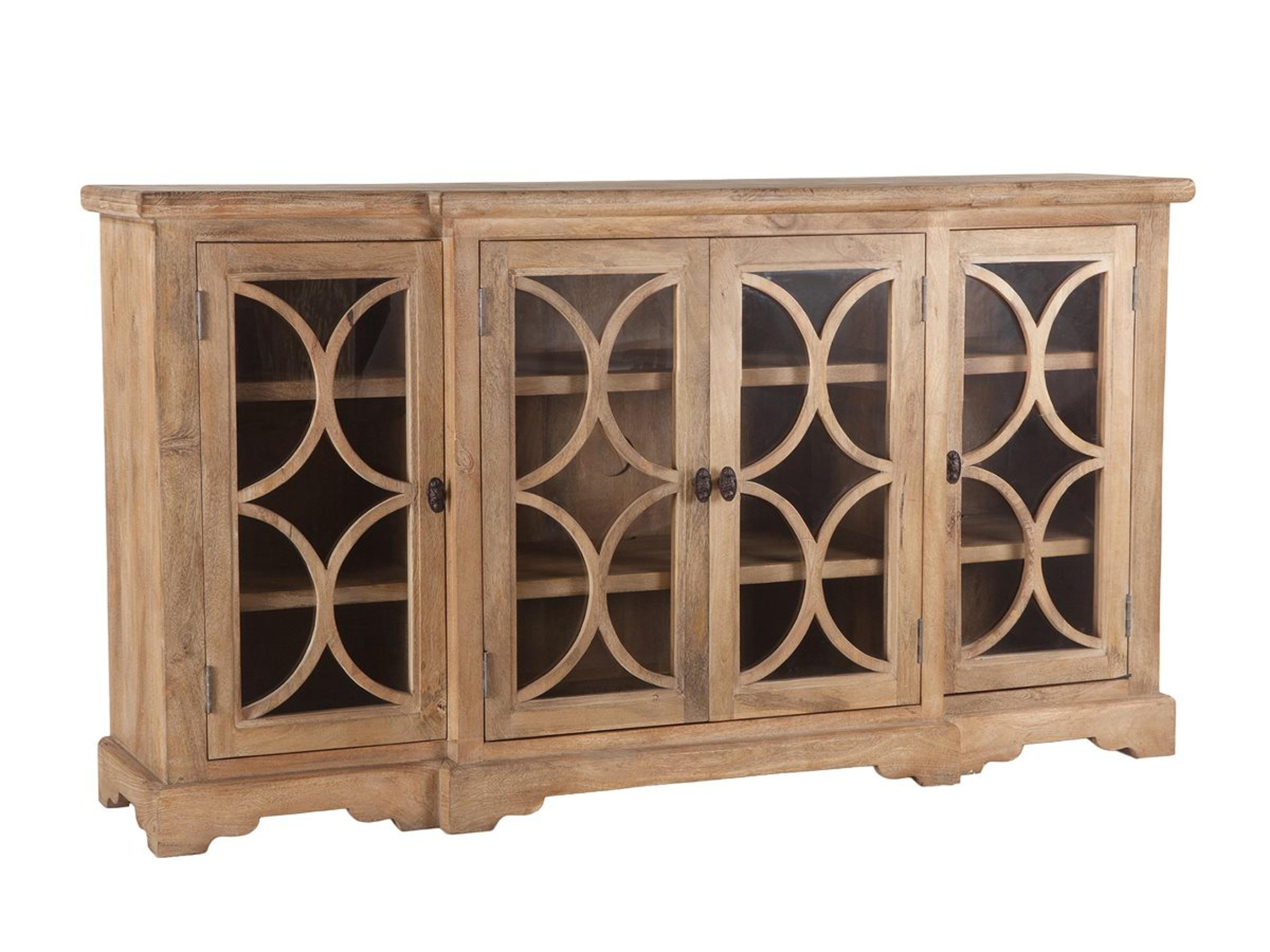 World Interiors Pengrove 75" Mango Wood Antique Oak Sideboard